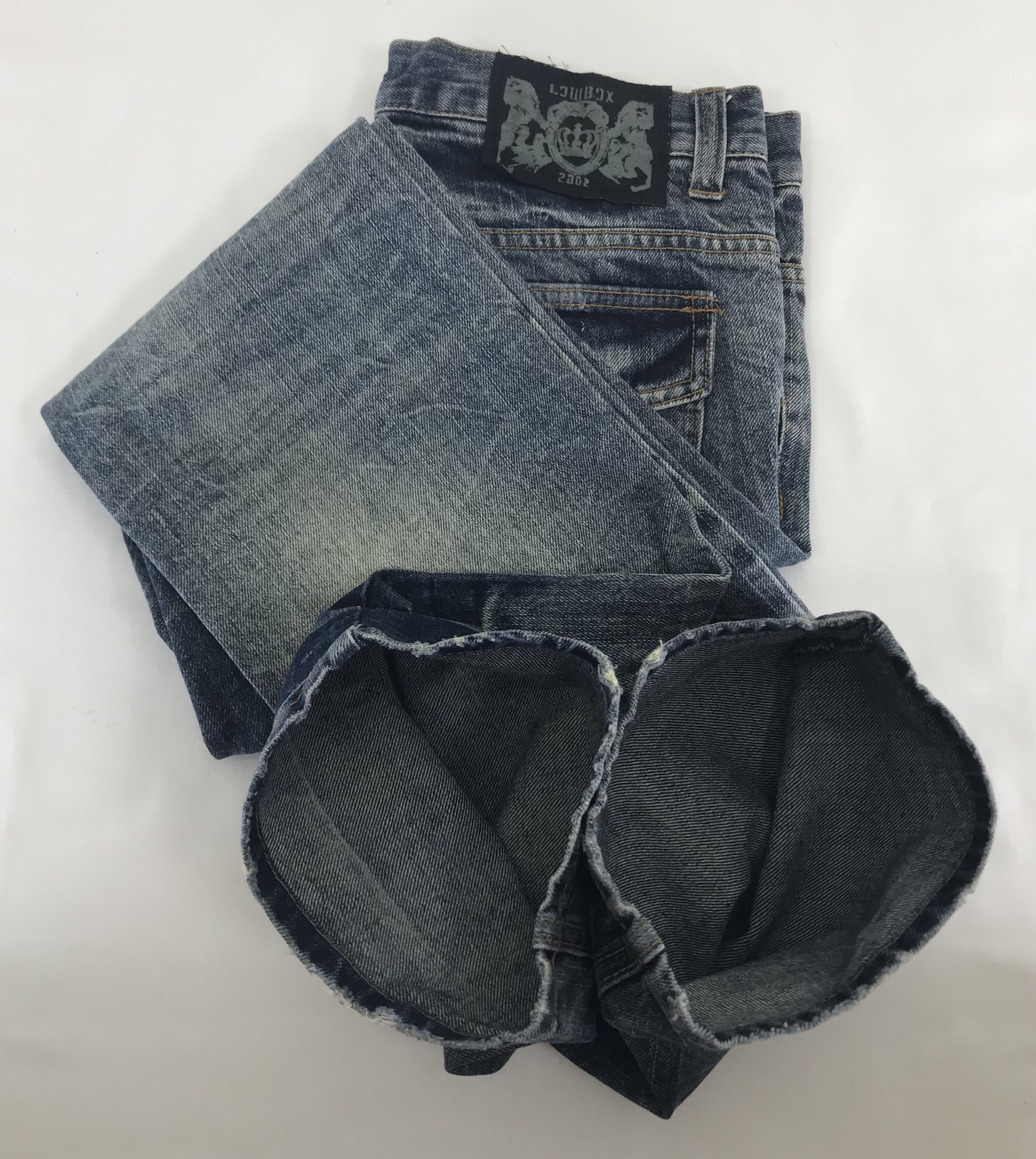 LOWBOX Lowbox Japanese Ripped Style Flare Jeans Bell Bottom Denim Size US 32 / EU 48 - 13 Thumbnail