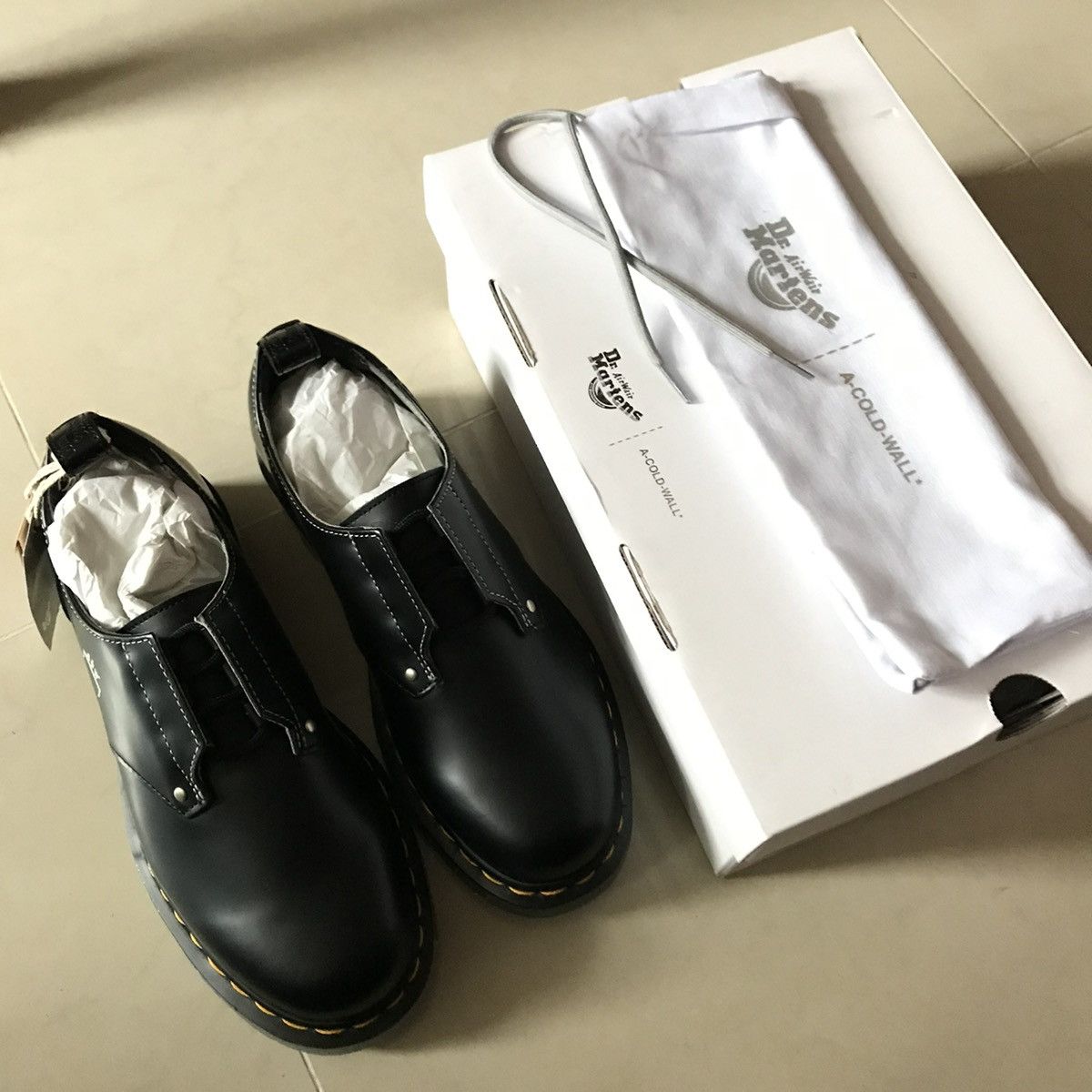 A-COLD-WALL* × Dr. Martens A-Cold-Wall* x Dr Martin Leather shoes Size US 8 / EU 41 - 9 Thumbnail