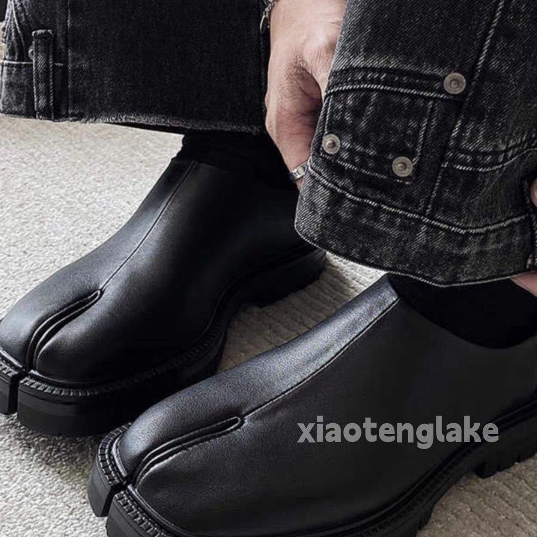 Vintage Unisex outdoor utility punk tabi slip on leather shoes Size US 11 / EU 44 - 7 Thumbnail
