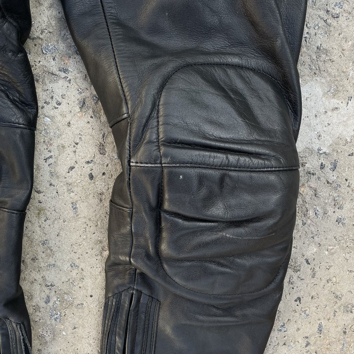 Leather × Vintage Vintage Leather Pants Moto IDCS Y2K 90s Style USA Size US 31 - 5 Thumbnail
