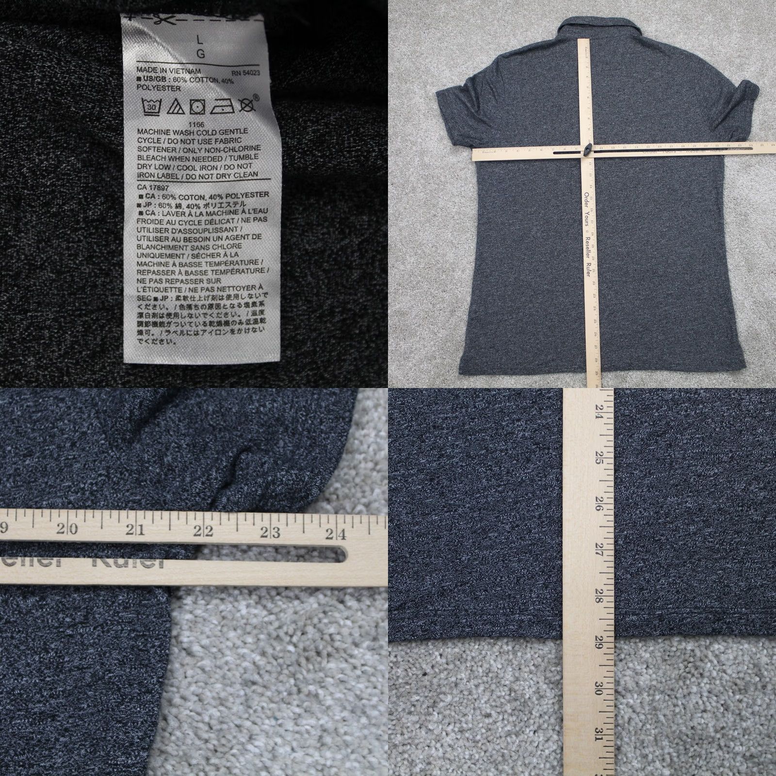 Banana Republic Banana Republic Polo Shirt Mens Large Gray Quick Dry Cotton/Poly S/S Pullover Polo Shirt Mens Large Gray Quick Dry Cotton/Poly S/S Pullover Size US L / EU 52-54 / 3 - 8 Thumbnail