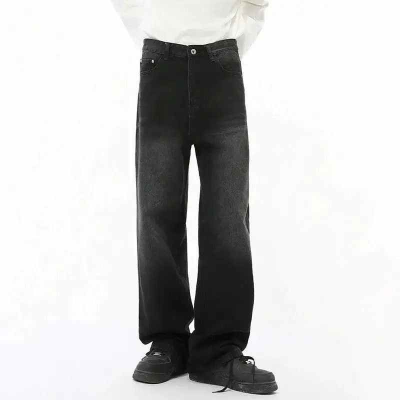 Japanese Brand Casual Black Straight Denim Size US 32 / EU 48 - 4 Thumbnail