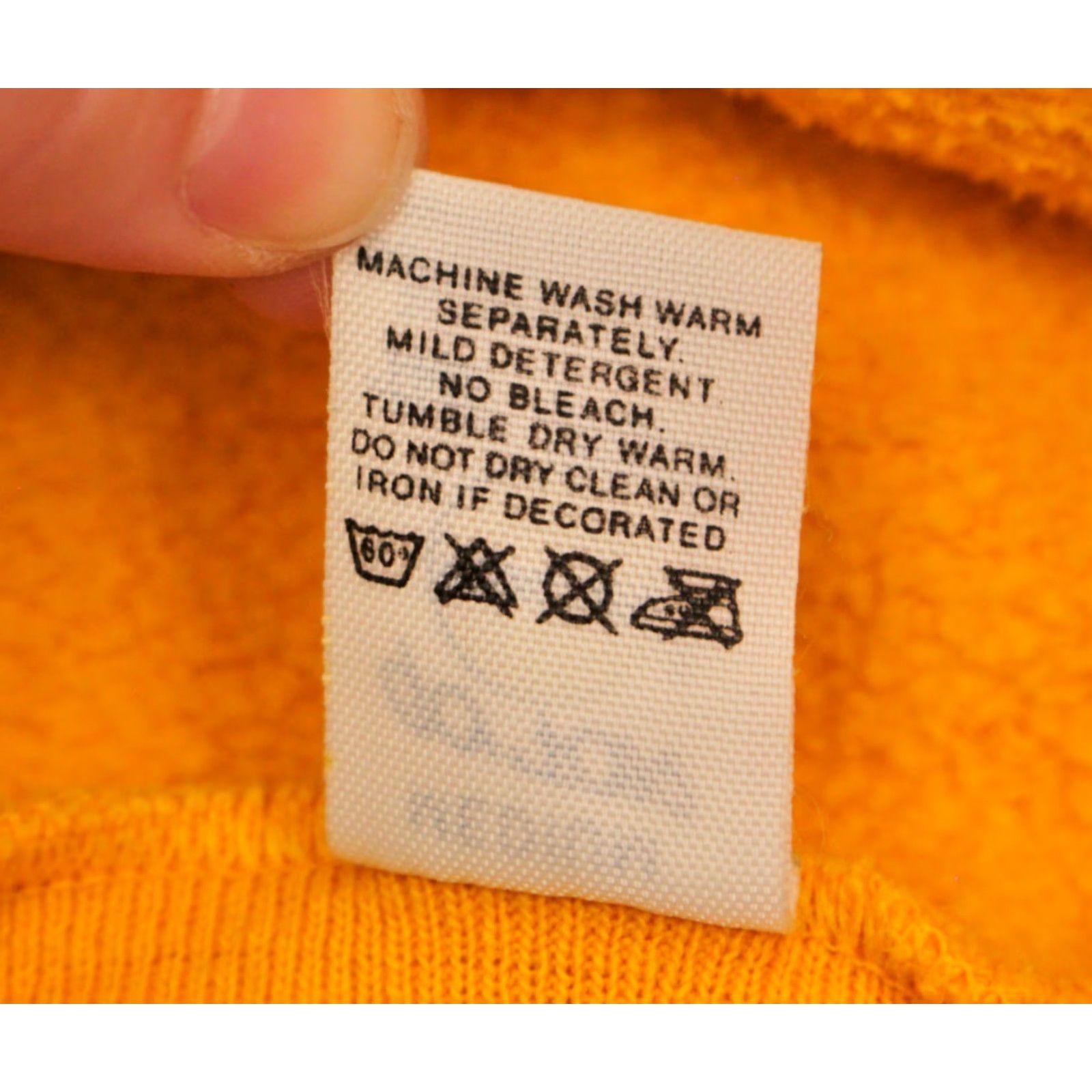 Vintage Mens 90s Yellow Sade Sweatshirt / Hoodie Sz M 1990s Size US M / EU 48-50 / 2 - 5 Thumbnail