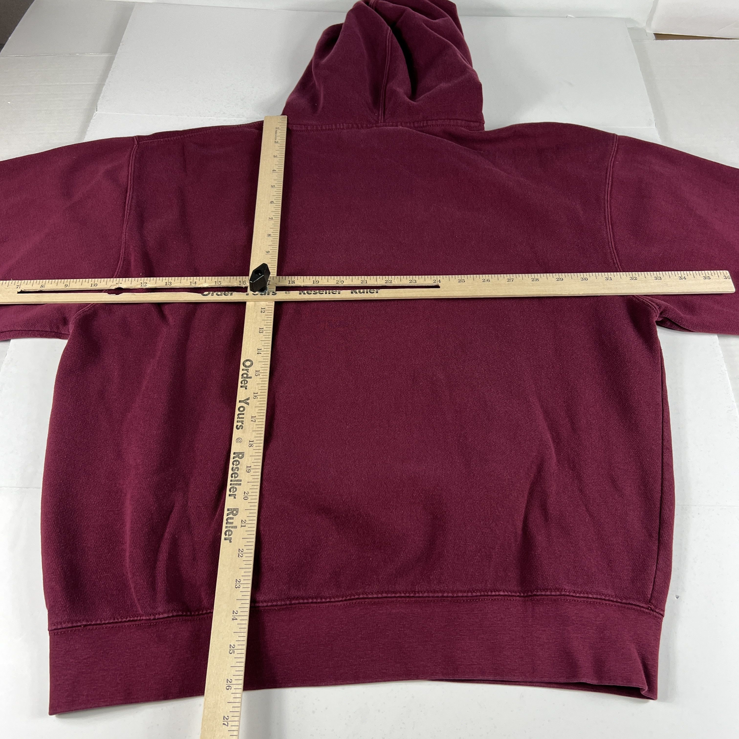 J. America × NCAA Y2K Mississippi State Bulldogs Sweatshirt Red Faded Hoodie Size US L / EU 52-54 / 3 - 12 Thumbnail