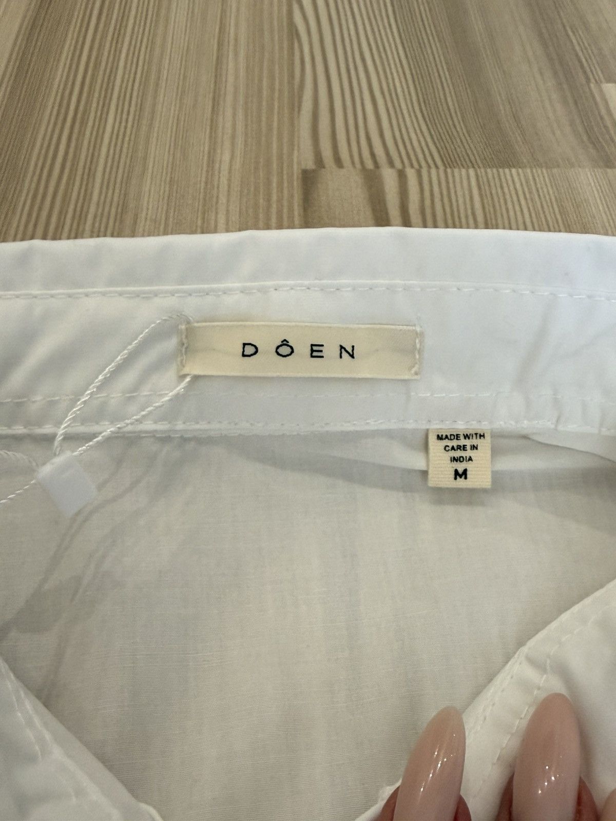 DOEN DÔEN Jane Blouse / Pin-Tuck Oversized Shirt - NWT - White Size M / US 6-8 / IT 42-44 - 5 Thumbnail