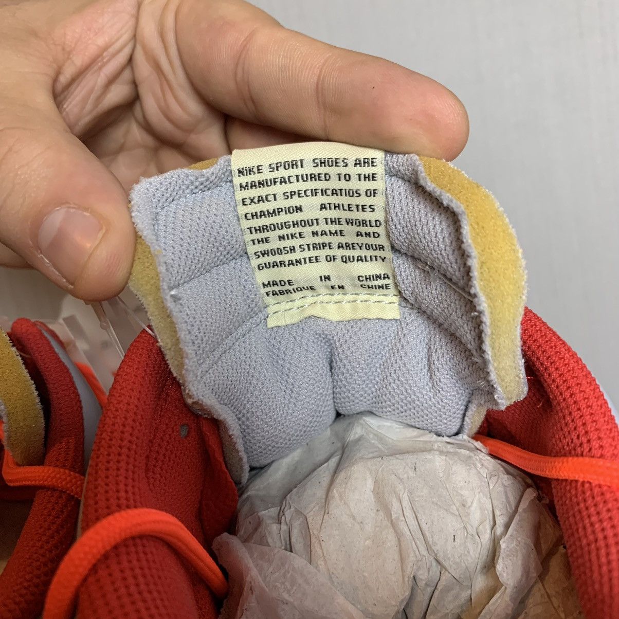 Nike × Off-White × Virgil Abloh Off-White Nike Dunk Low University Red Size US 12 / EU 45 - 20 Thumbnail