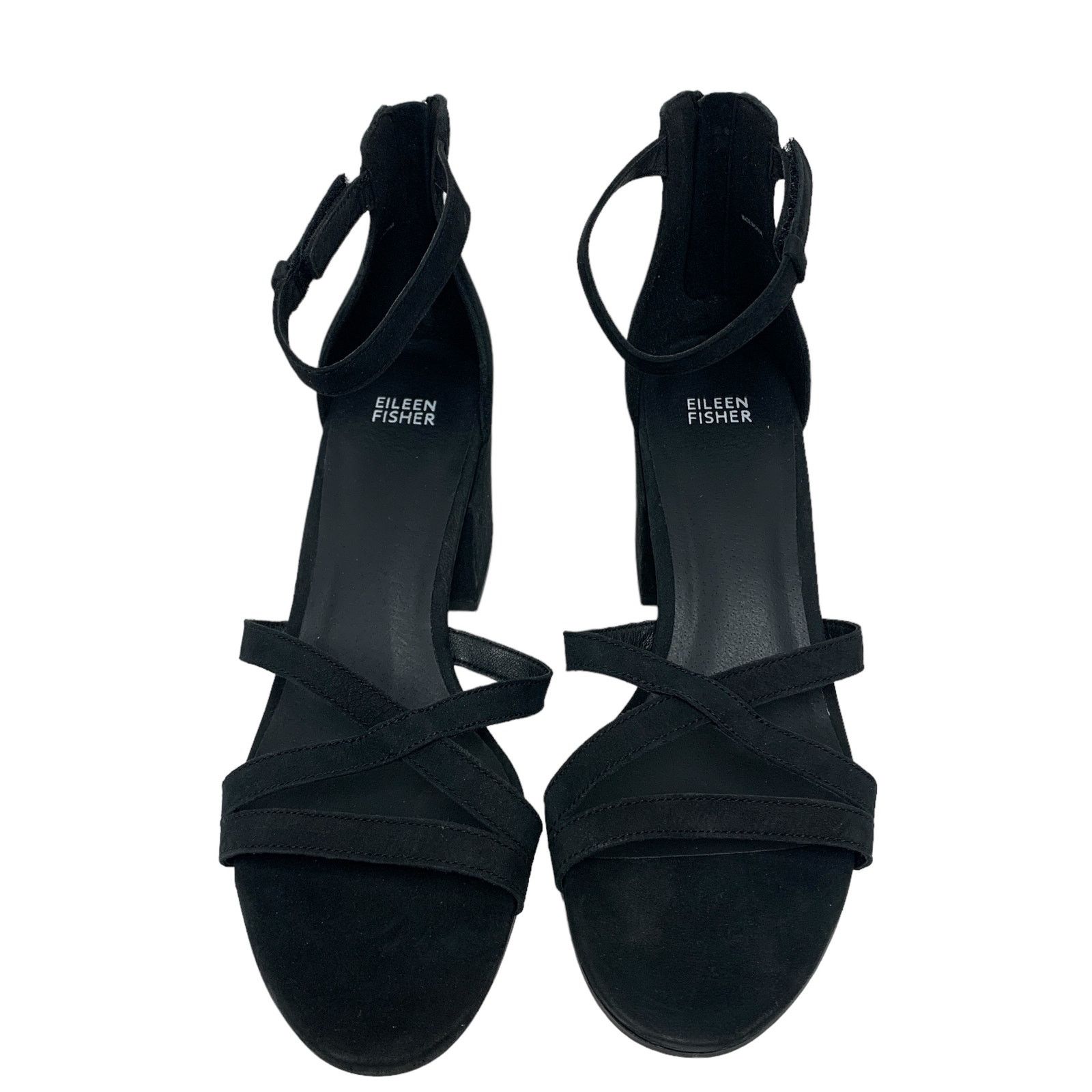 Eileen Fisher Eileen Fisher Womens Size 11 Jazzy Black Heel Sandals Size US 11 / IT 41 - 2 Thumbnail