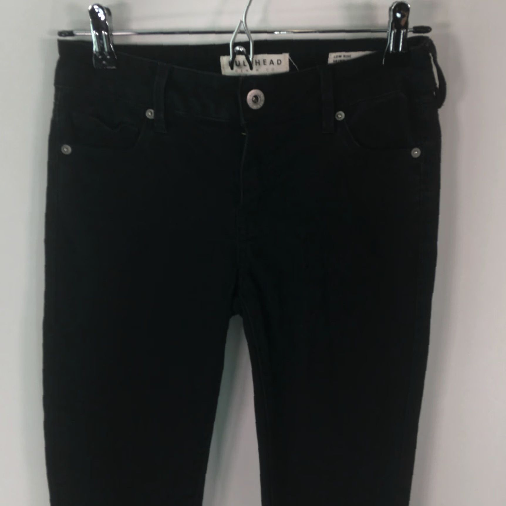 CO Bullhead Denim Co Womens Jeans Casual Straight Black Denin Size 3 Size 26" / US 2 / IT 38 - 6 Thumbnail