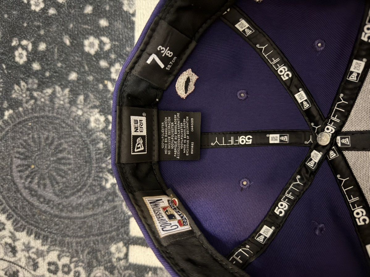 New Era YANKEES PURPLE AND BLACK FITTED HAT Size 26 - 5 Thumbnail