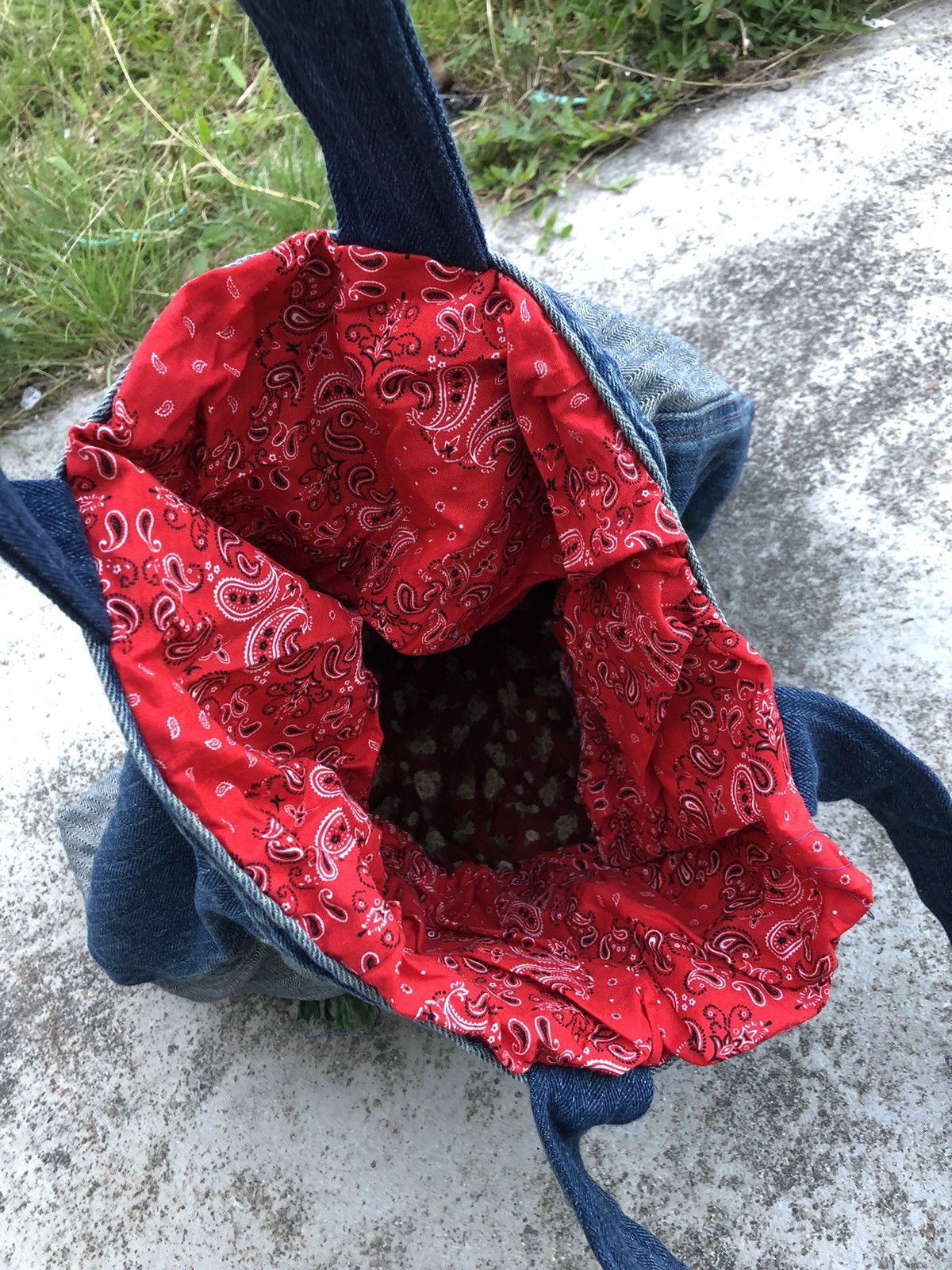 Japanese Brand HERINGBONE TWILL HAKUNA MATATA TOTEBAG Size ONE SIZE - 6 Thumbnail