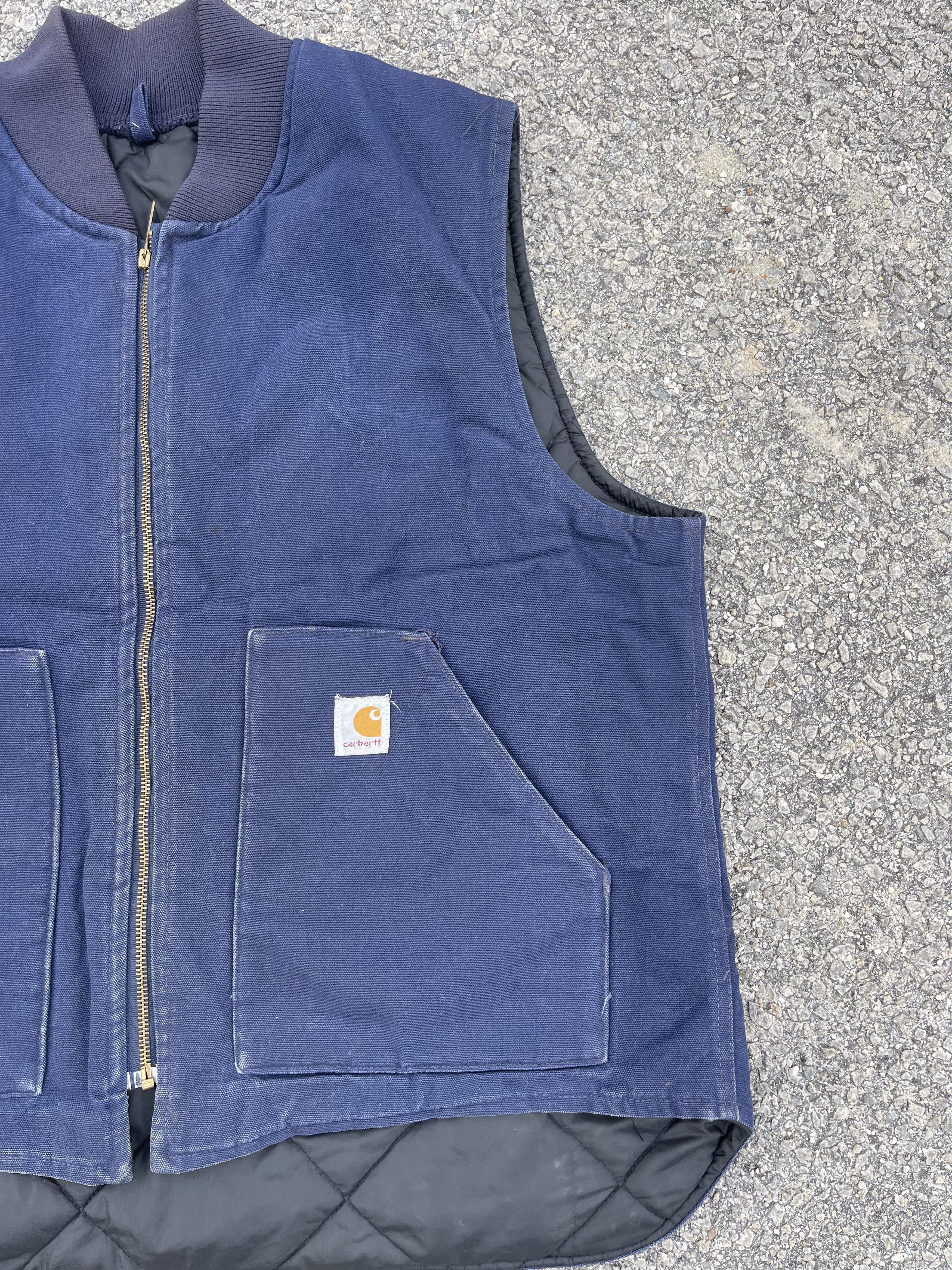 Carhartt × Carhartt Wip × Vintage Vtg 90s Carhartt Wip Vest Navy Colour Jacket Size US L / EU 52-54 / 3 - 3 Thumbnail