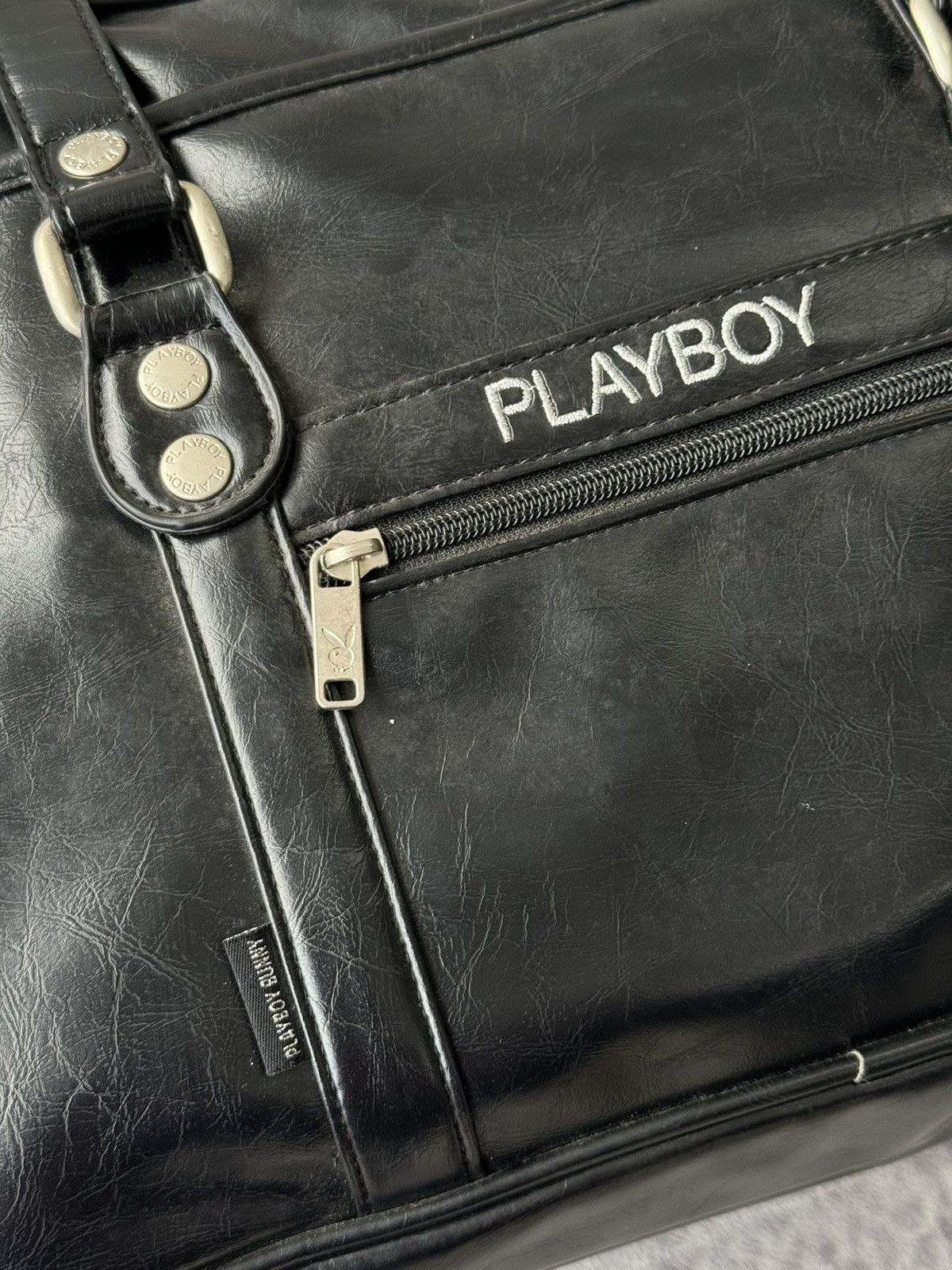 Japanese Brand Playboy Hand Carry Leather Bag Size ONE SIZE - 7 Thumbnail