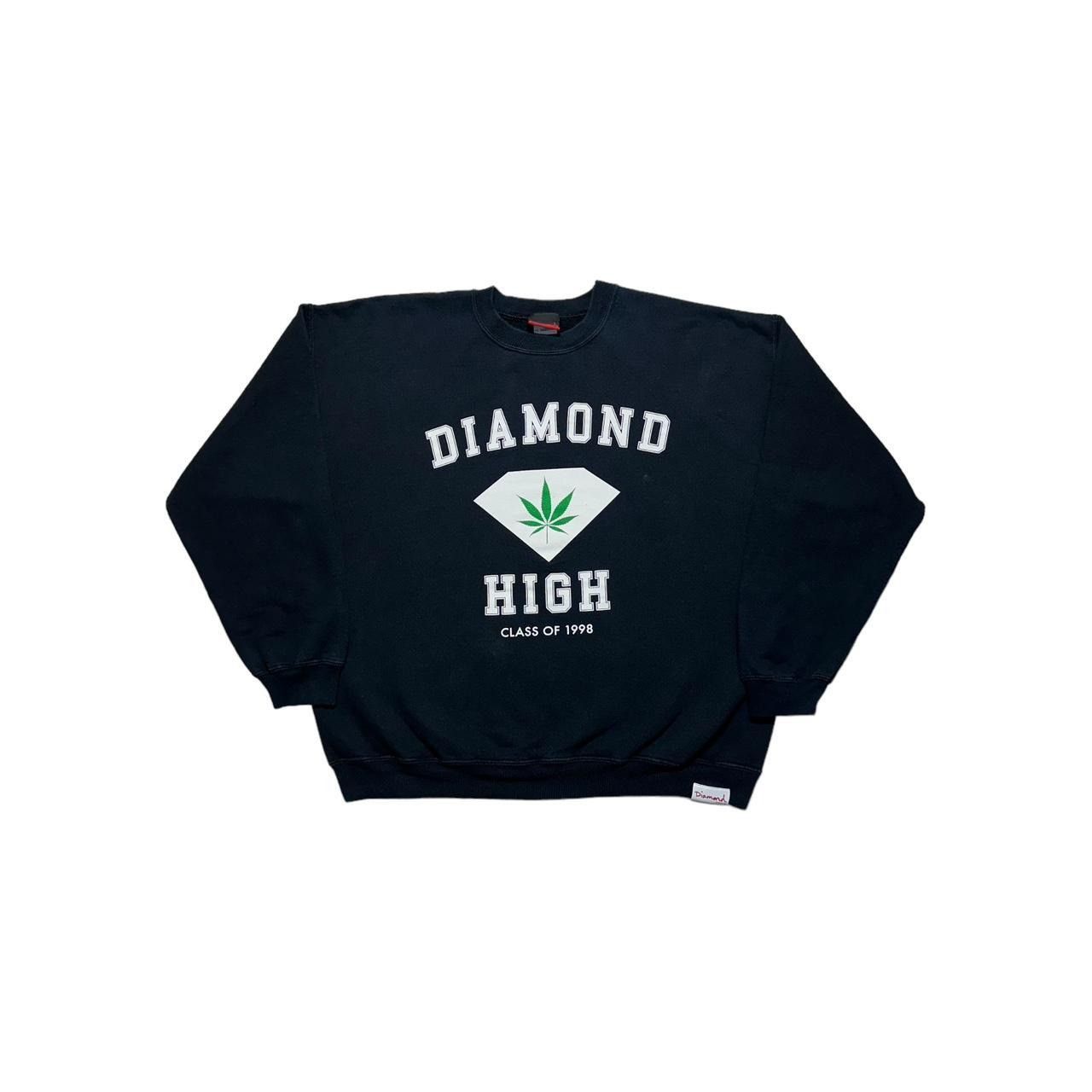 Y2K Diamond High Diamond Supply Weed Crewneck