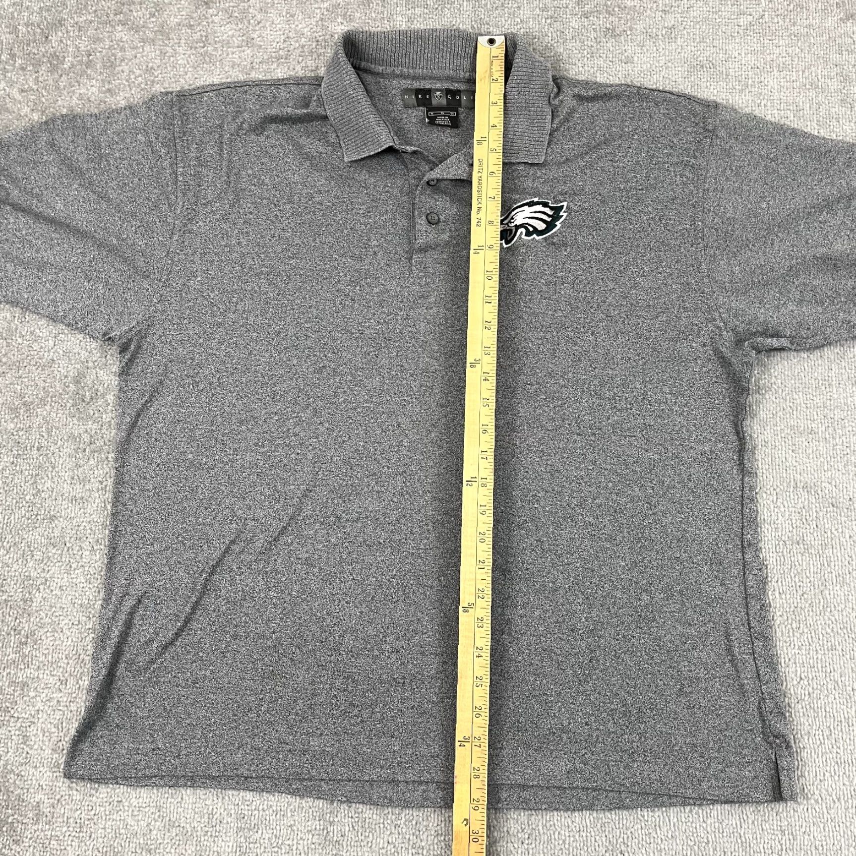 Nike VINTAGE Philadelphia Eagles Polo Shirt Mens XL Gray Nike Golf Retro Throwback Size US XL / EU 56 / 4 - 4 Thumbnail
