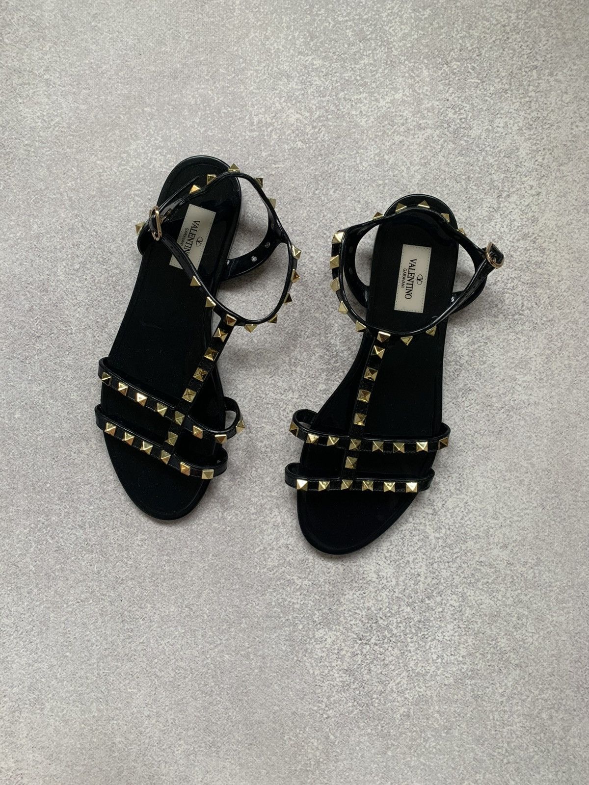 Valentino Valentino Garavani Rockstud Jelly Sandals Size US 9 / IT 39 - 1 Thumbnail