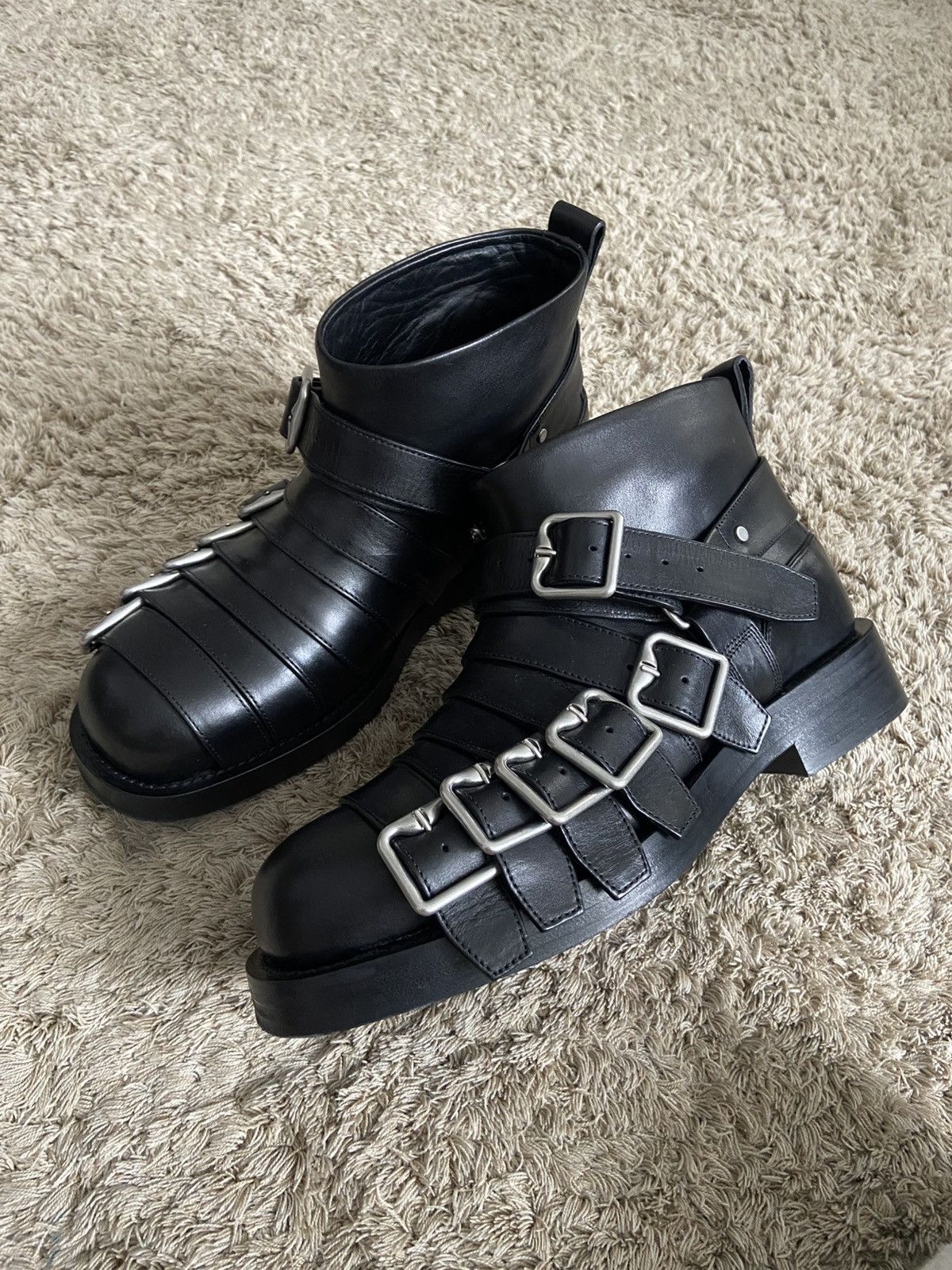 Burberry burberry biker strapped boots Size US 10 / EU 43 - 1 Thumbnail