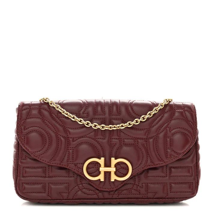 Salvatore Ferragamo o1s1rm0526 Size : OS / Shoulder Bag in Burgundy Size ONE SIZE - 1 Thumbnail