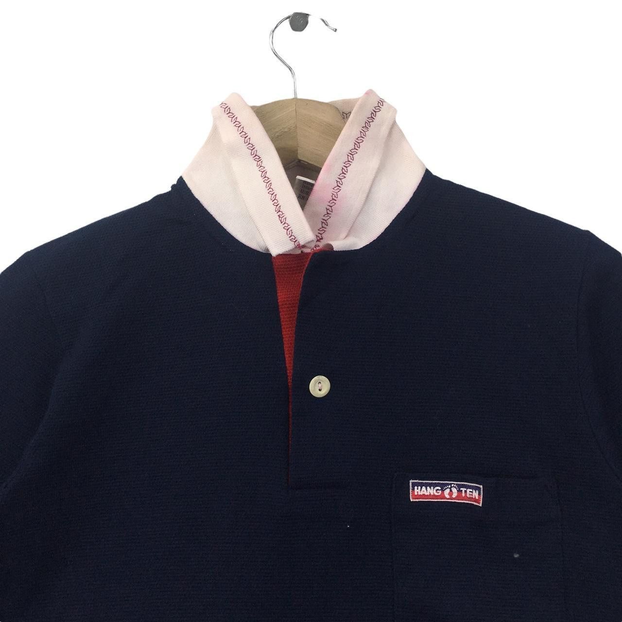 Hang Ten Vtg 80’ HANG TEN SURFING Hawaii Minimalist Polo Tee Shirt Size US S / EU 44-46 / 1 - 2 Thumbnail