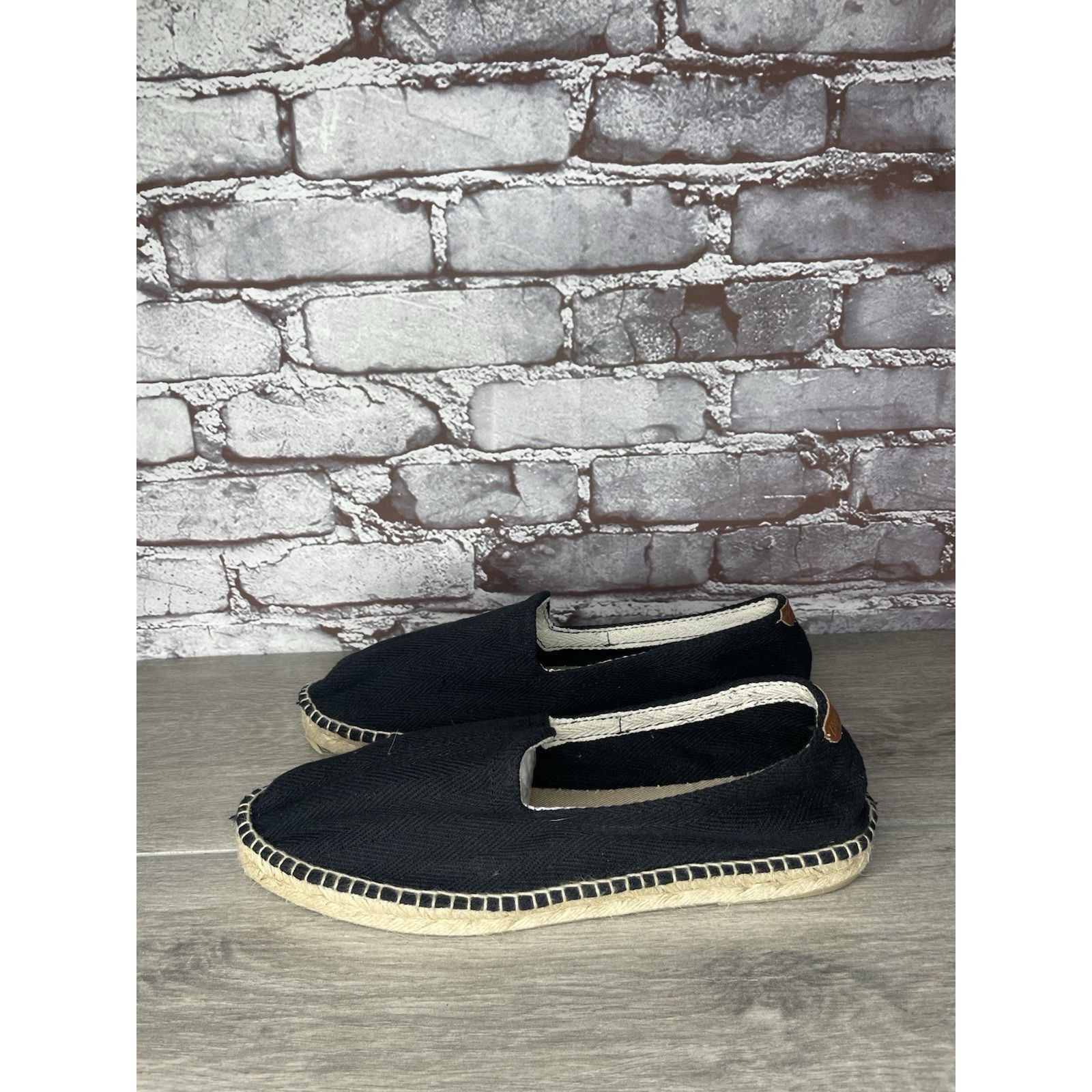 TONI GARD Toni Pons Jute Espadrille Black Canvas Slip On Comfort Casua Size US 10.5 / EU 43-44 - 10 Thumbnail