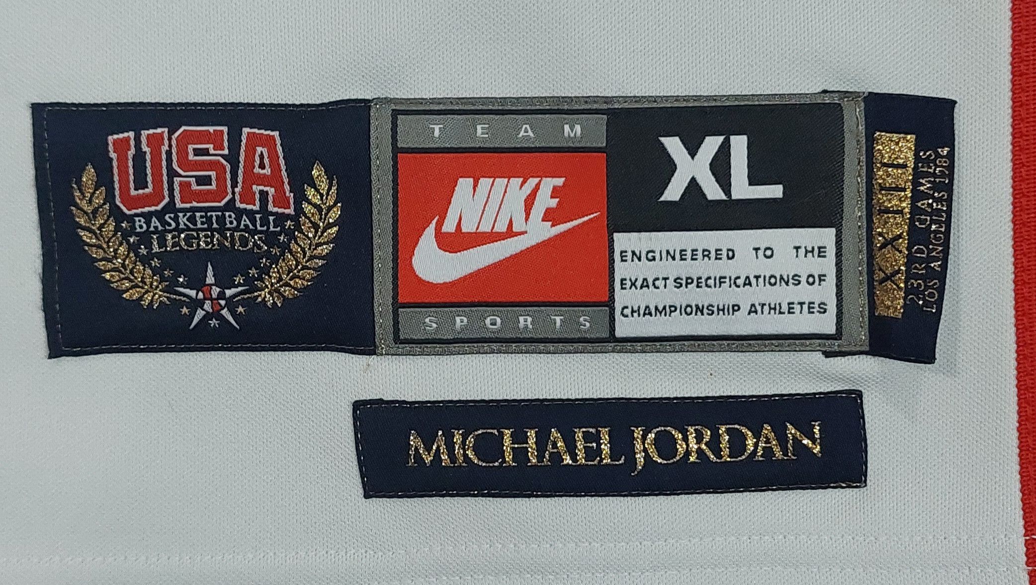 Nike Authentic 1984 Team U.S.A. Michael Jordan Nike NBA Jersey Size US XL / EU 56 / 4 - 2 Thumbnail