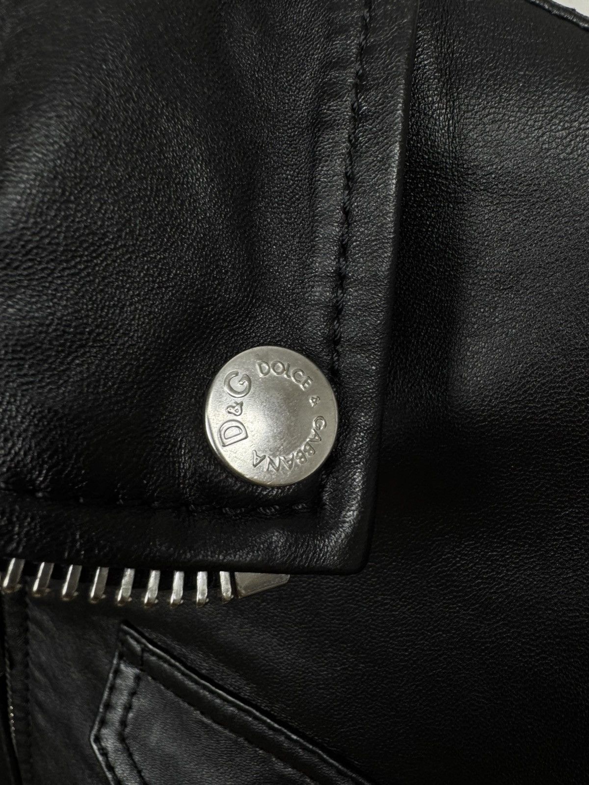 Dolce & Gabbana 2000s Dolce & Gabbana Multipocket Black Leather Jacket Size US L / EU 52-54 / 3 - 9 Thumbnail
