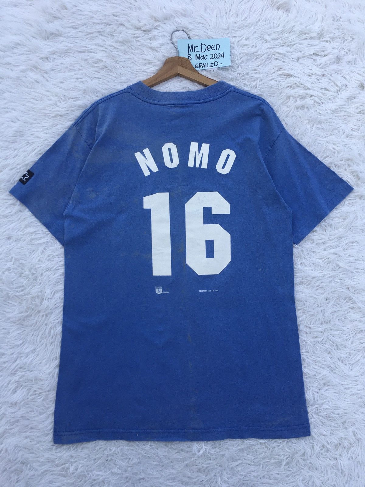 MLB Rare Vintage 90s Dodgers Spellout Tshirt Size US M / EU 48-50 / 2 - 11 Thumbnail