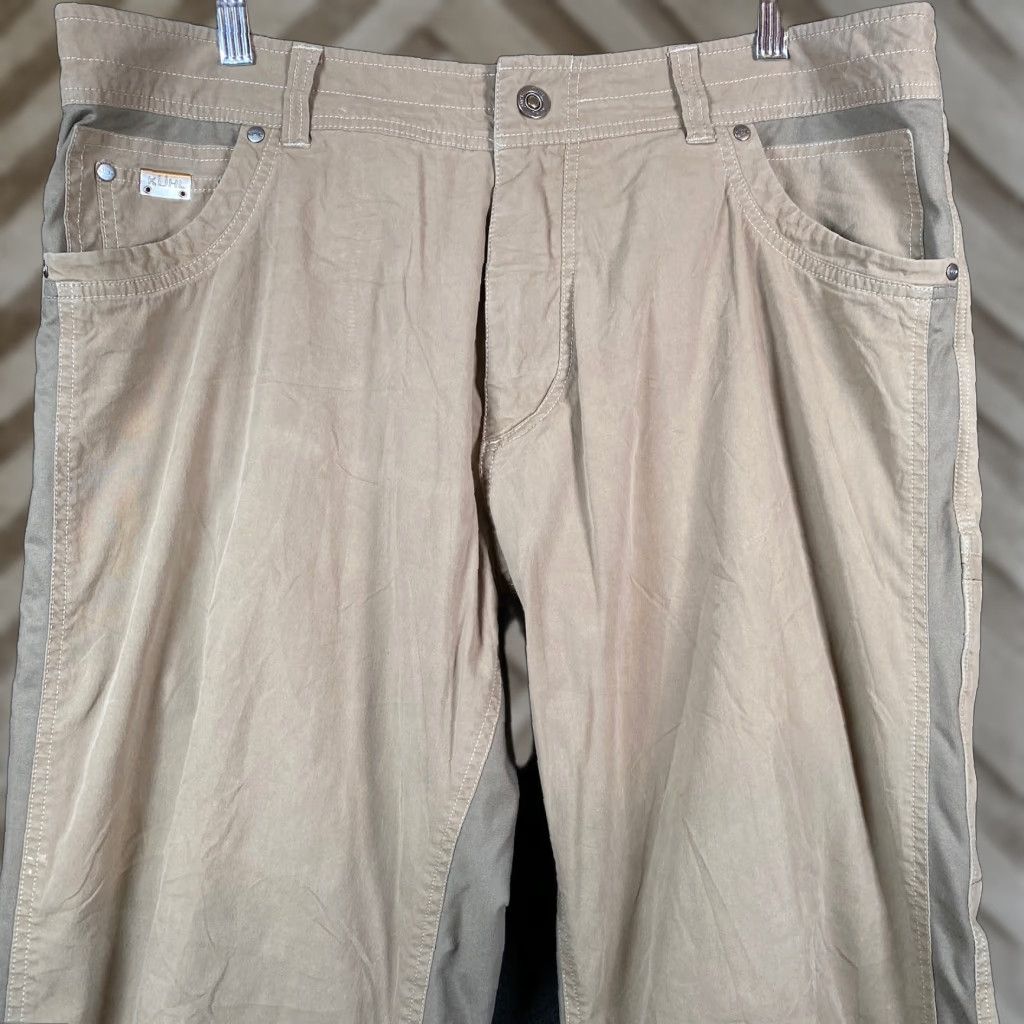 Vintage Kuhl Pants Mens Tan Patent Pending Straight Leg Hiking Outdoor Stretch 38x32 Regular Inseam 32 Size US 38 / EU 54 - 1 Thumbnail