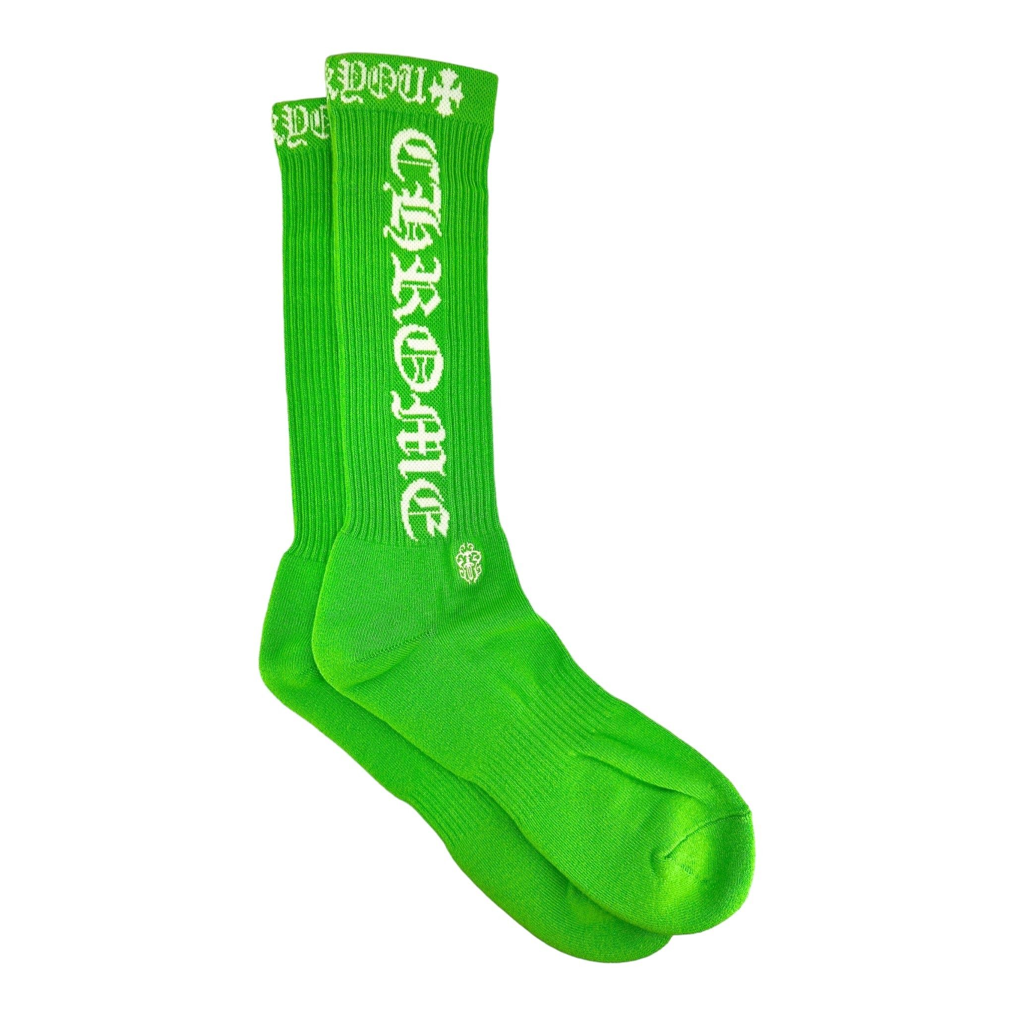 Chrome Hearts CH Fuck You Logo Socks White Red | Grailed