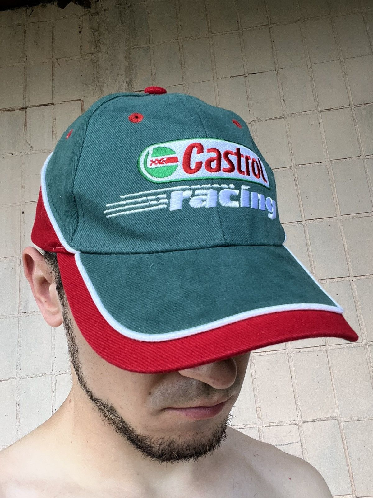 Japanese Brand Vintage Castrol Motor Oil Racing Team Formula One F1 Cap Size ONE SIZE - 18 Thumbnail