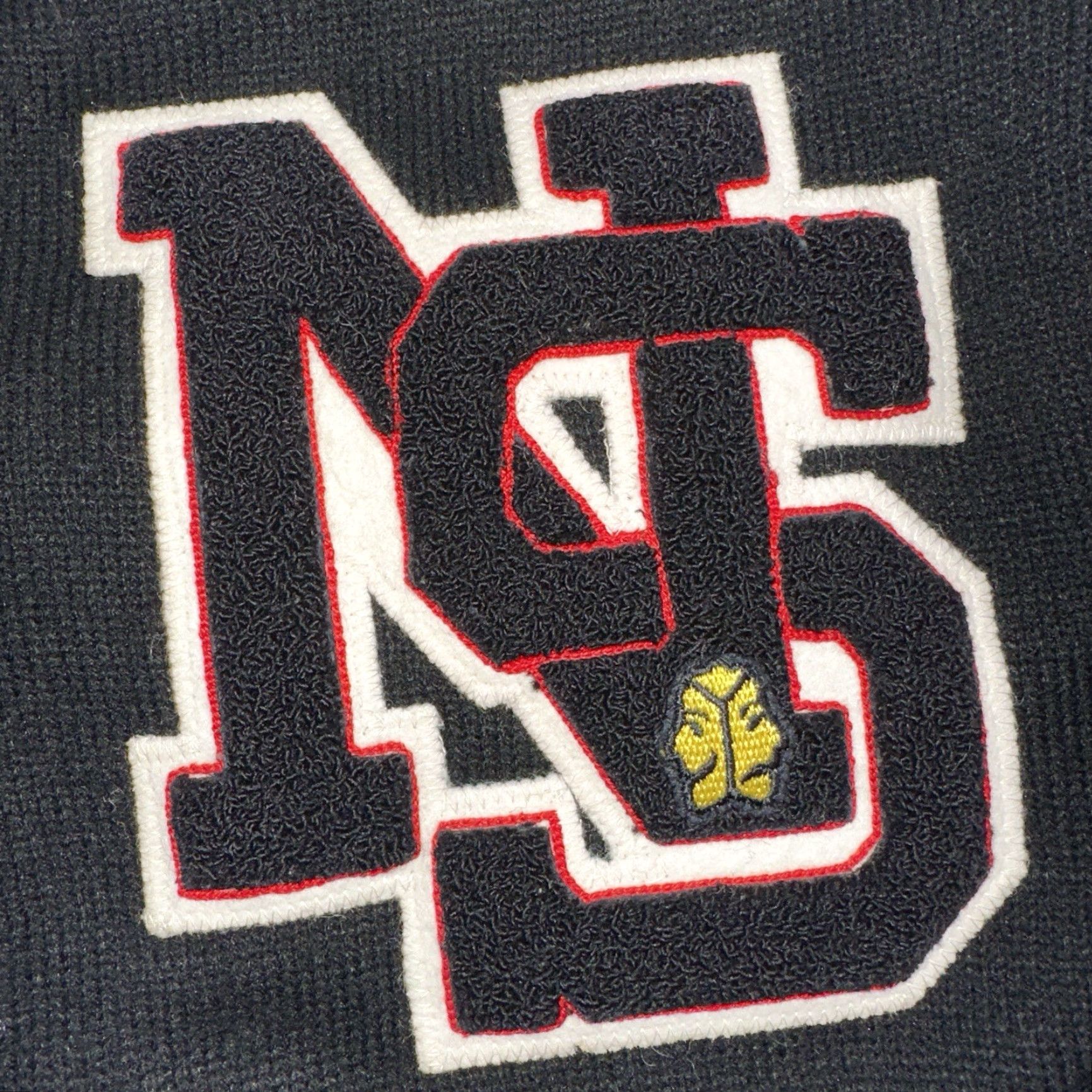 Vintage Vintage Dehen Varsity Letterman Cardigan Sweater Size 44 Black 1990s NS Size US XXL / EU 58 / 5 - 2 Thumbnail
