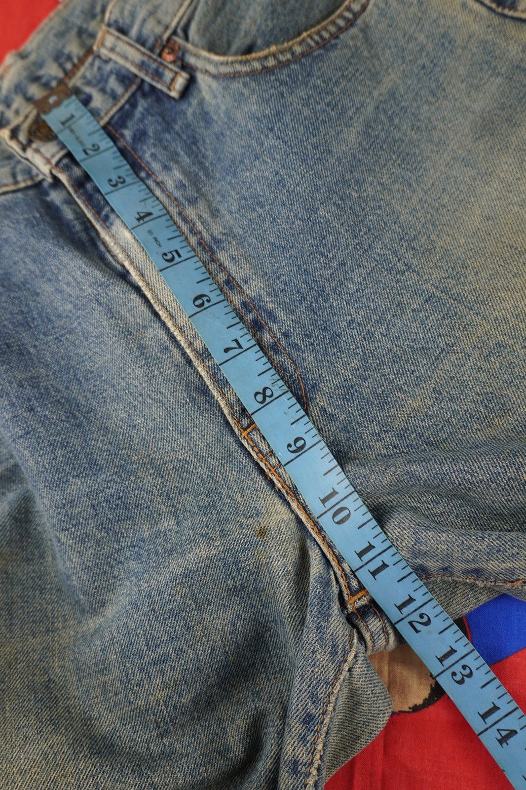 Levi's Vtg levis 551z 90s Big E Japan Made Selvedge Distressed Size US 30 / EU 46 - 20 Thumbnail