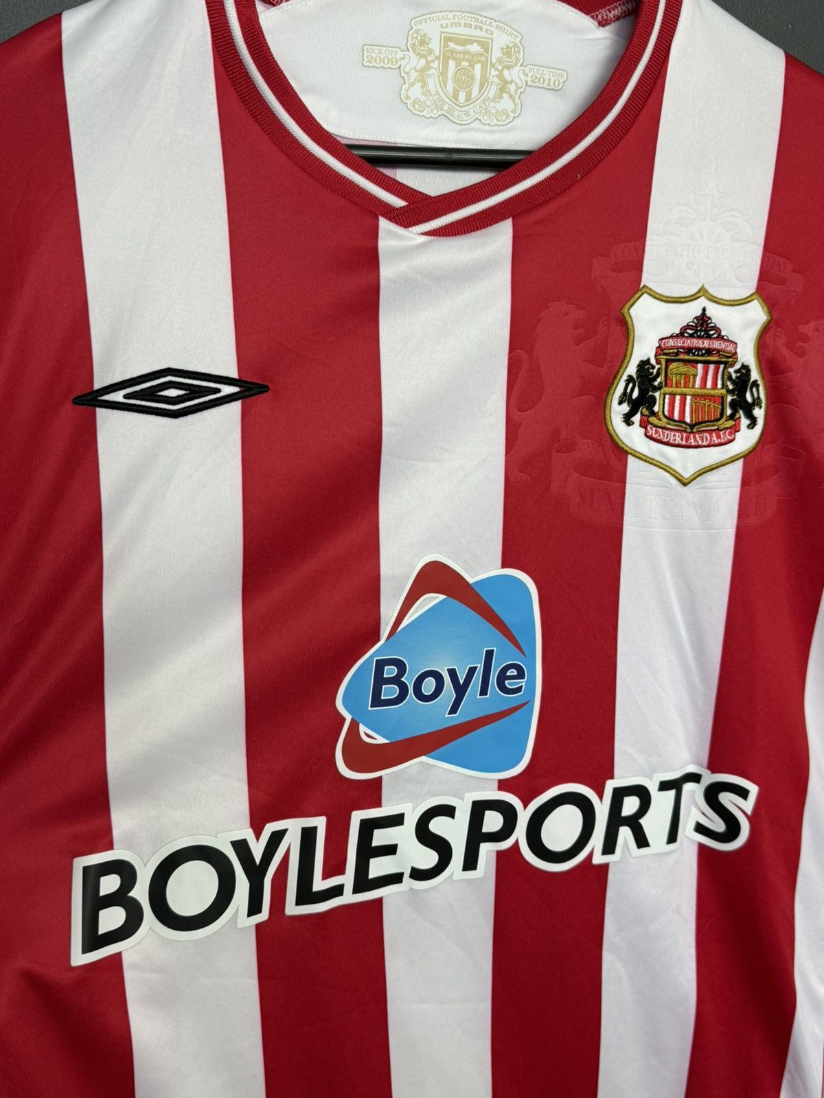 Umbro Sunderland 09/10 Home Football Long Sleeve T-Shirt Size US XL / EU 56 / 4 - 3 Thumbnail