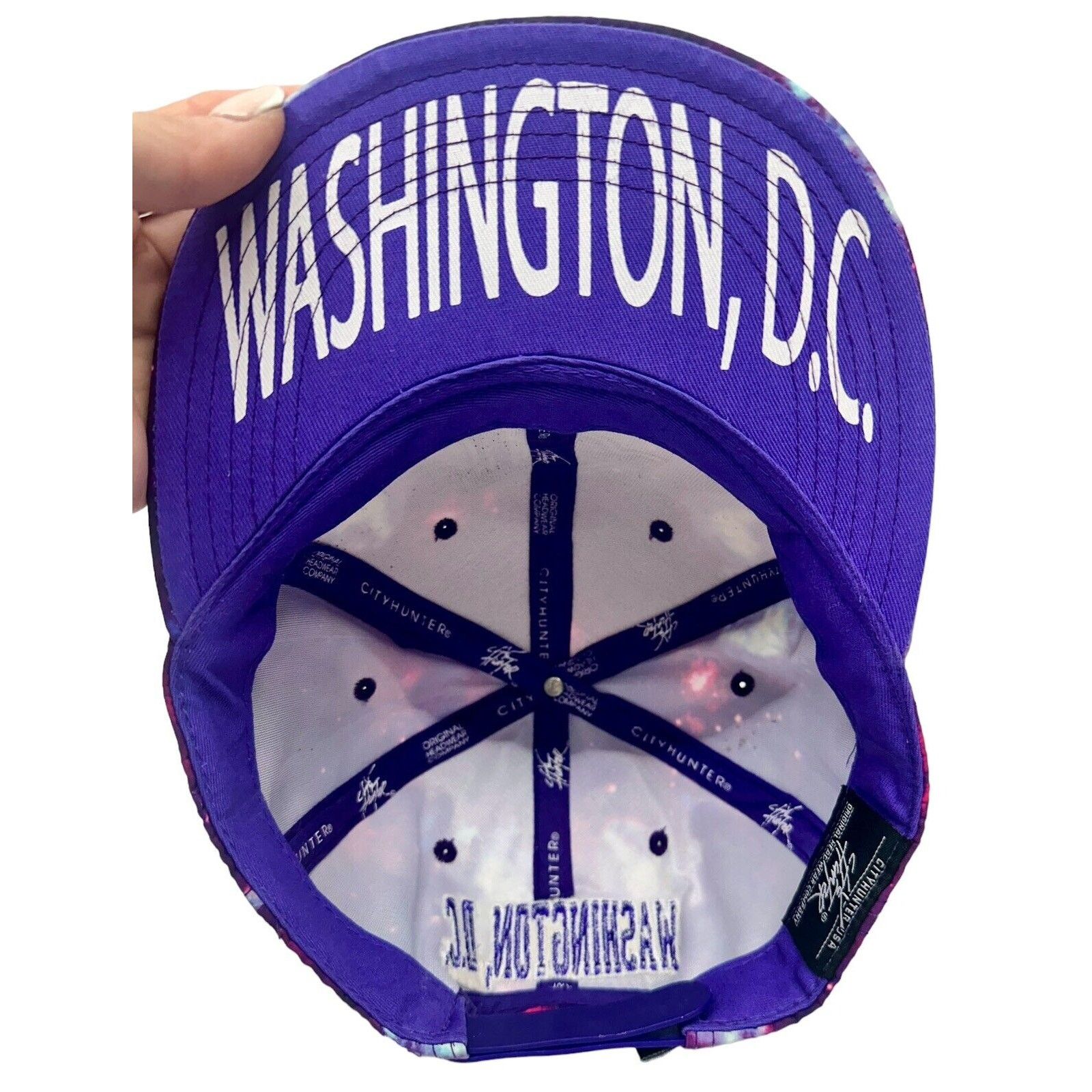 City Hunter × Other DC City Hunter DC Hat Colorful Purple Snapback Cap Size ONE SIZE - 7 Thumbnail