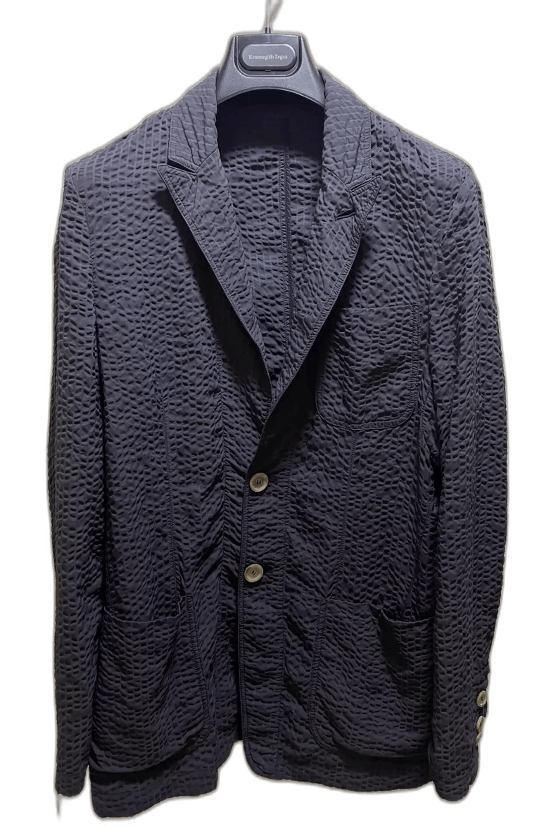 Giorgio Armani Casual Blazer with Wave Texture