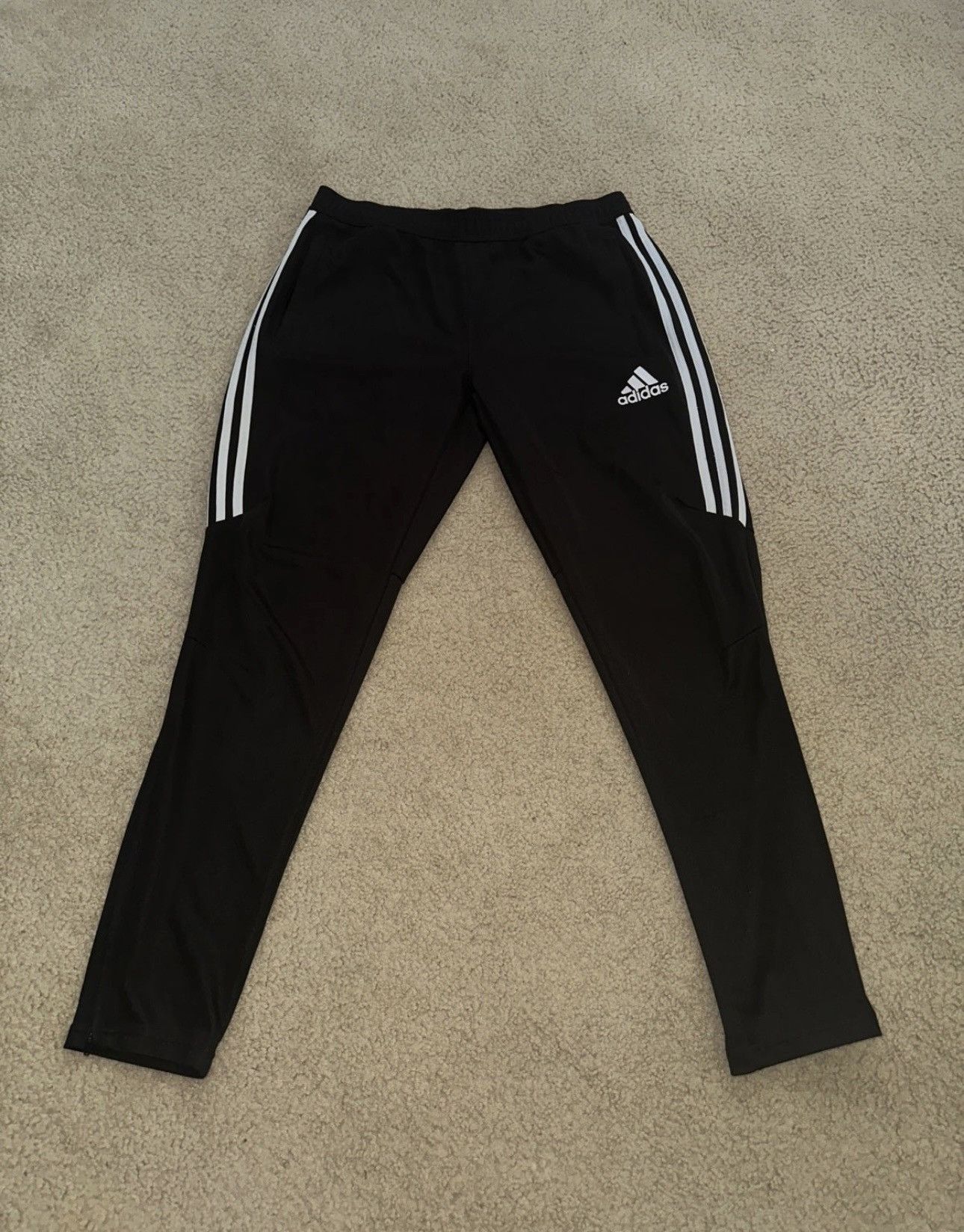 Adidas Black Adidas 3-Stripes sweatpants Size US 36 / EU 52 - 1 Thumbnail