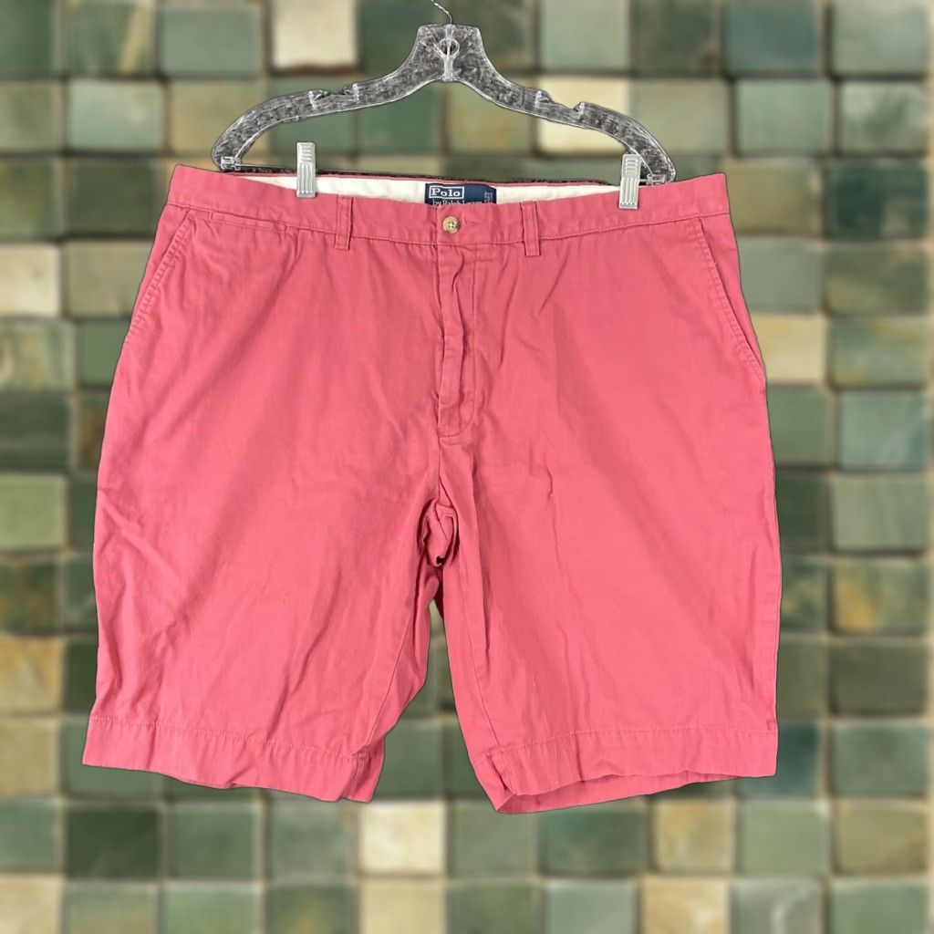 Polo Ralph Lauren VINTAGE Polo Ralph Lauren Pink Shorts Men 40 Chino Regular US Size 40 Mens Size US L / EU 52-54 / 3 - 1 Thumbnail