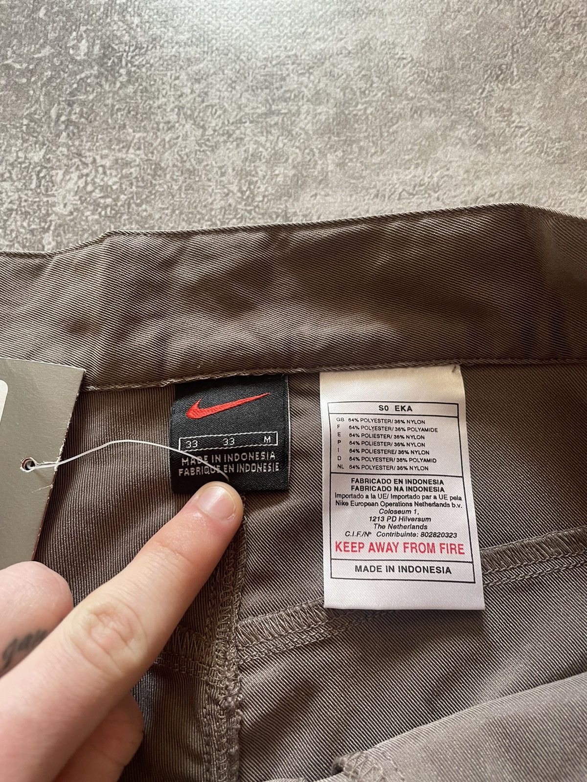 Nike × Vintage NEW Vintage Nike Shorts Swoosh Logo Y2K 90s Size US 33 - 6 Thumbnail