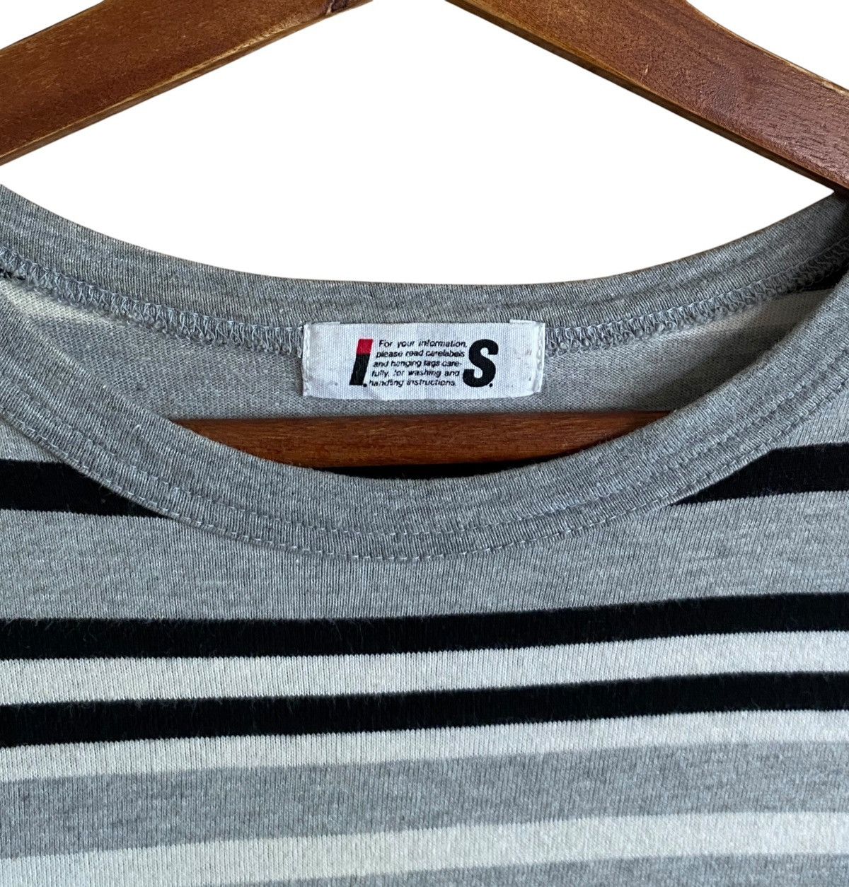 Issey Miyake Vintage Japanese Brand Issey Miyake Striped T-shirt 1990s Size US M / EU 48-50 / 2 - 5 Thumbnail
