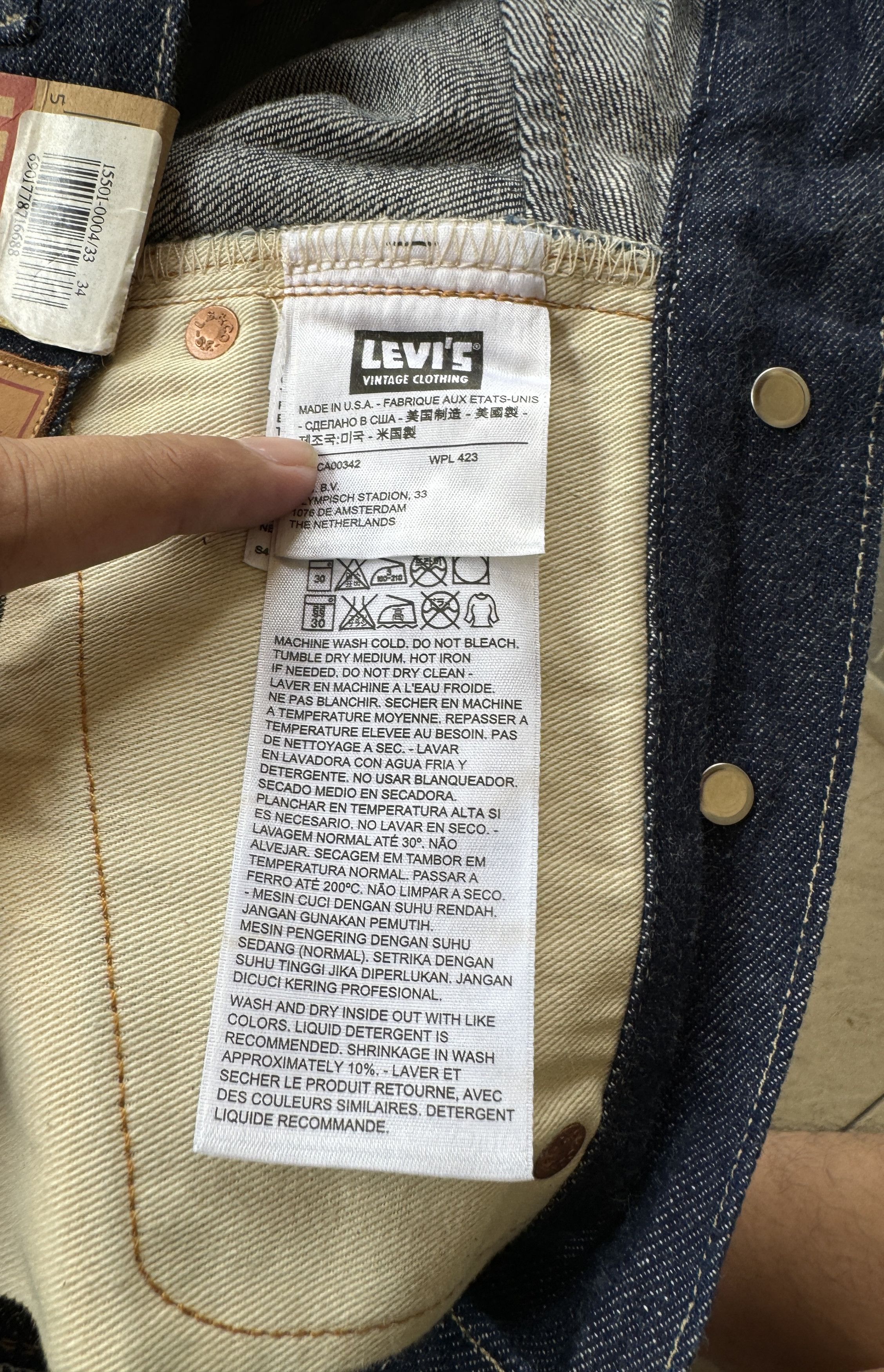 Levi's LEVIS BIG E LOT 501 XX SELVEDGE JEANS Size US 33 - 11 Thumbnail
