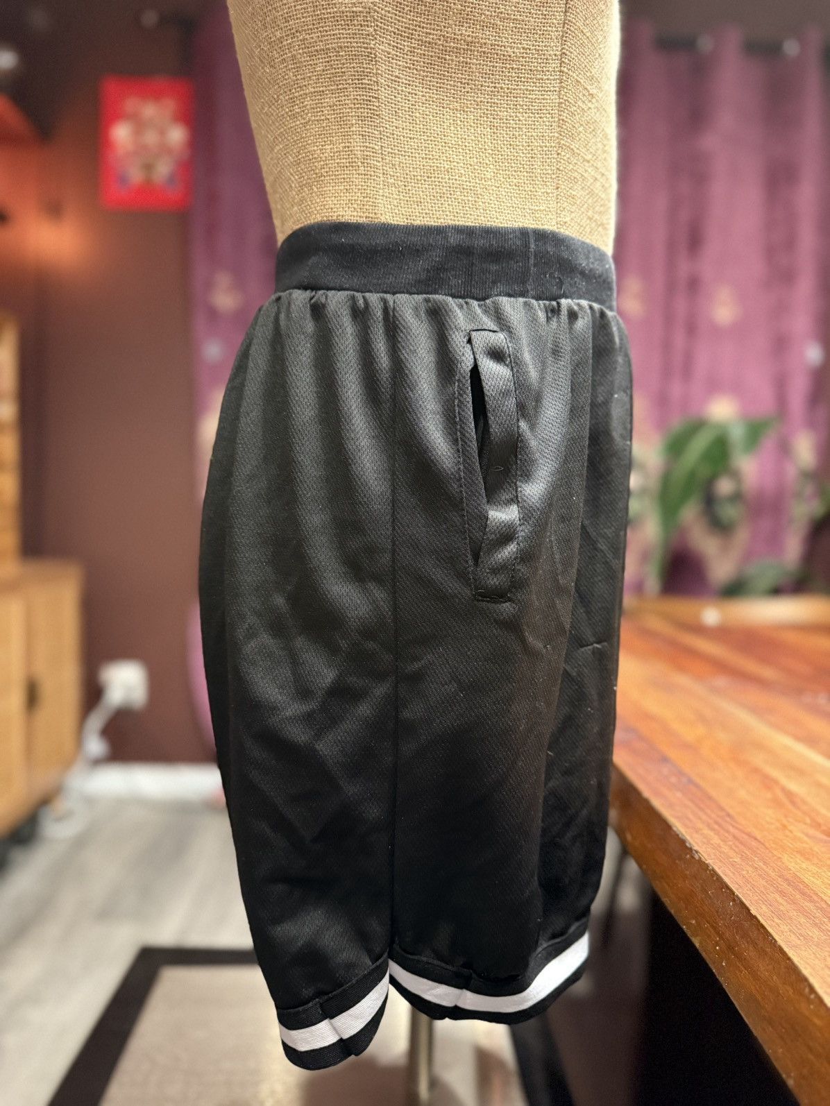 Other Sporty Black Mesh Shorts – “Smile” Graphic | Fun & Comfy Fit Size US 29 - 3 Thumbnail