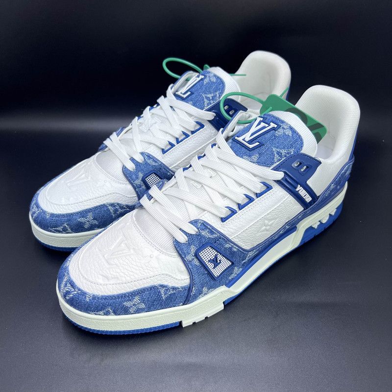 Louis Vuitton Louis Vuitton Trainer Low Top Denim Sneakers 0079 Size US 10.5 / EU 43-44 - 1 Thumbnail