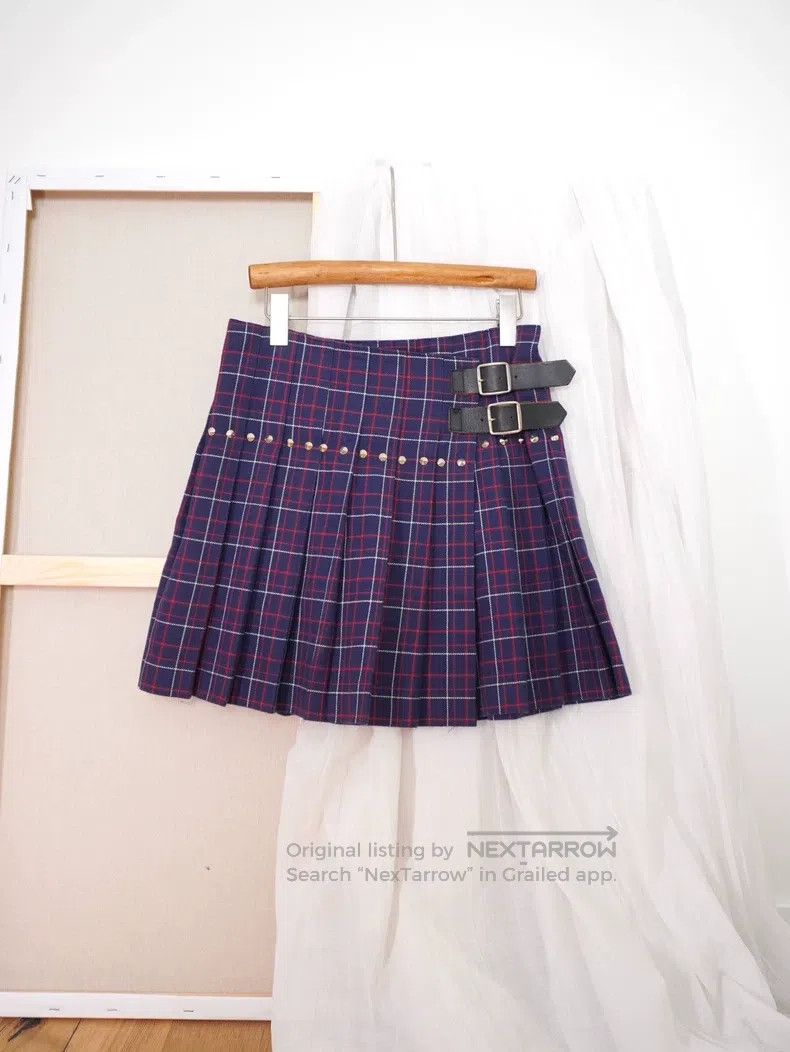 Junya Watanabe JUNYA WATANABE size S Plaid Rivet Wrap Skirt Size 25" / US 0 / IT 36 - 2 Thumbnail