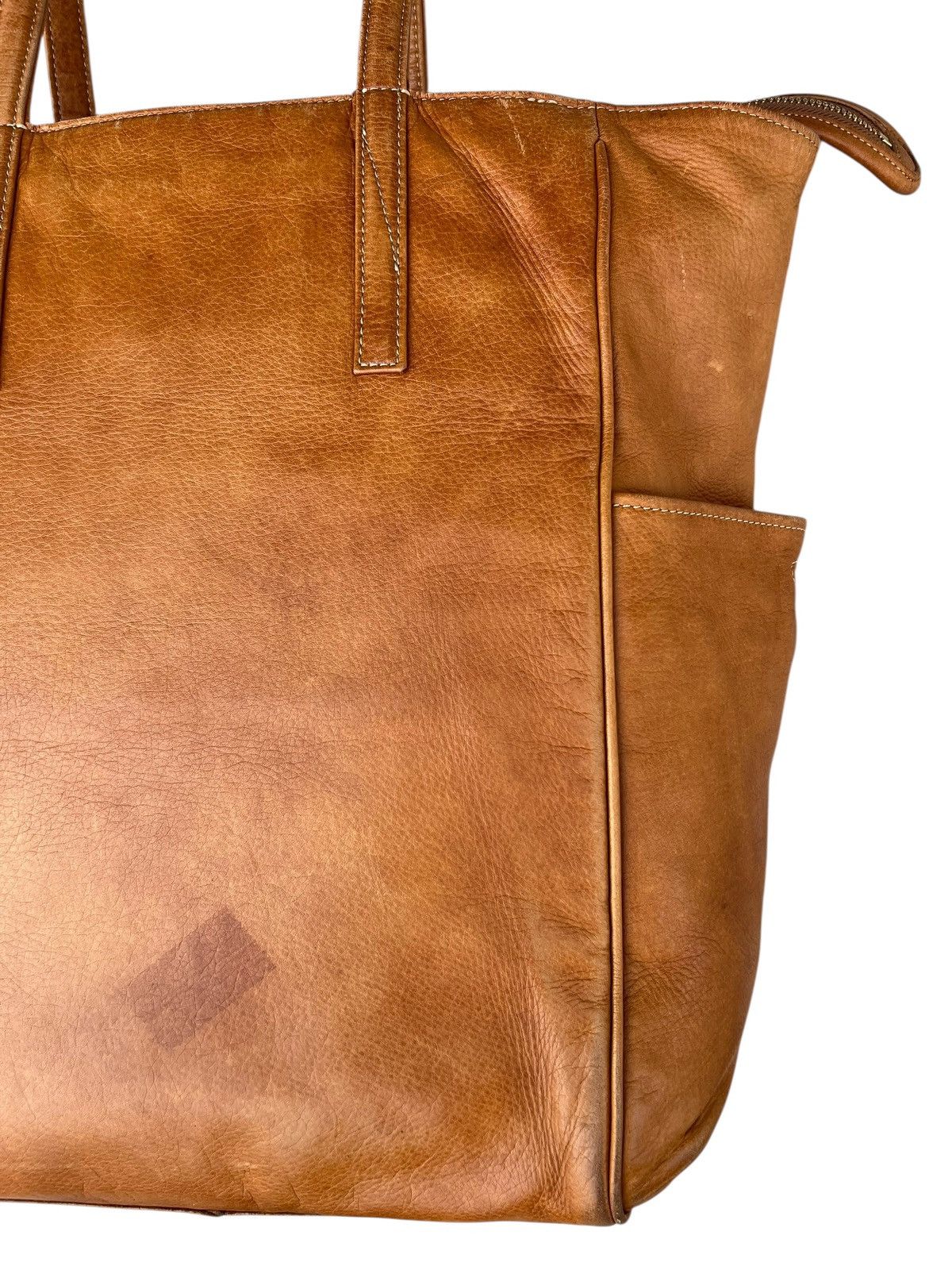 Leather Aniary Japan Patina Leather Tote Bag Cargo Size ONE SIZE - 9 Thumbnail