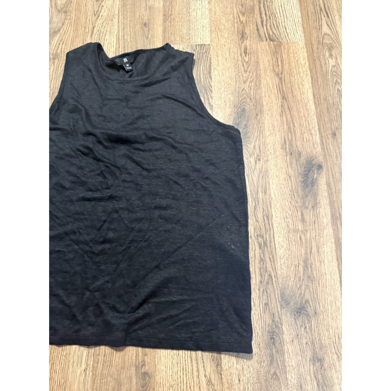 Vintage BR Tank Top Women's Medium Black Sleeveless Shirt Pullover Round Neck Casual Modern Basic Size M / US 6-8 / IT 42-44 - 4 Thumbnail