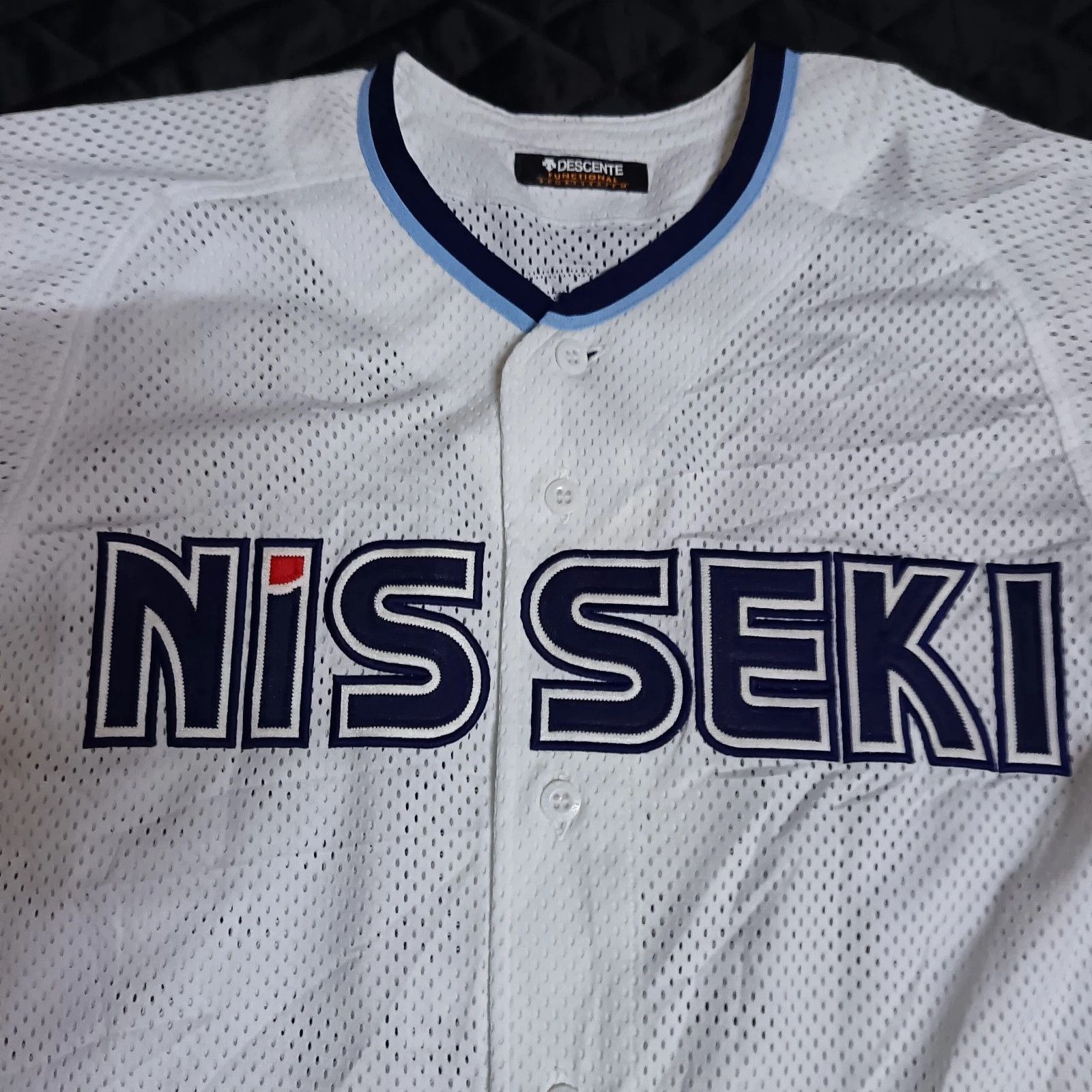 Descente Nisseki 日石 野球 Shakaijin Yakyu Japanese Baseball Jersey Size US L / EU 52-54 / 3 - 2 Thumbnail