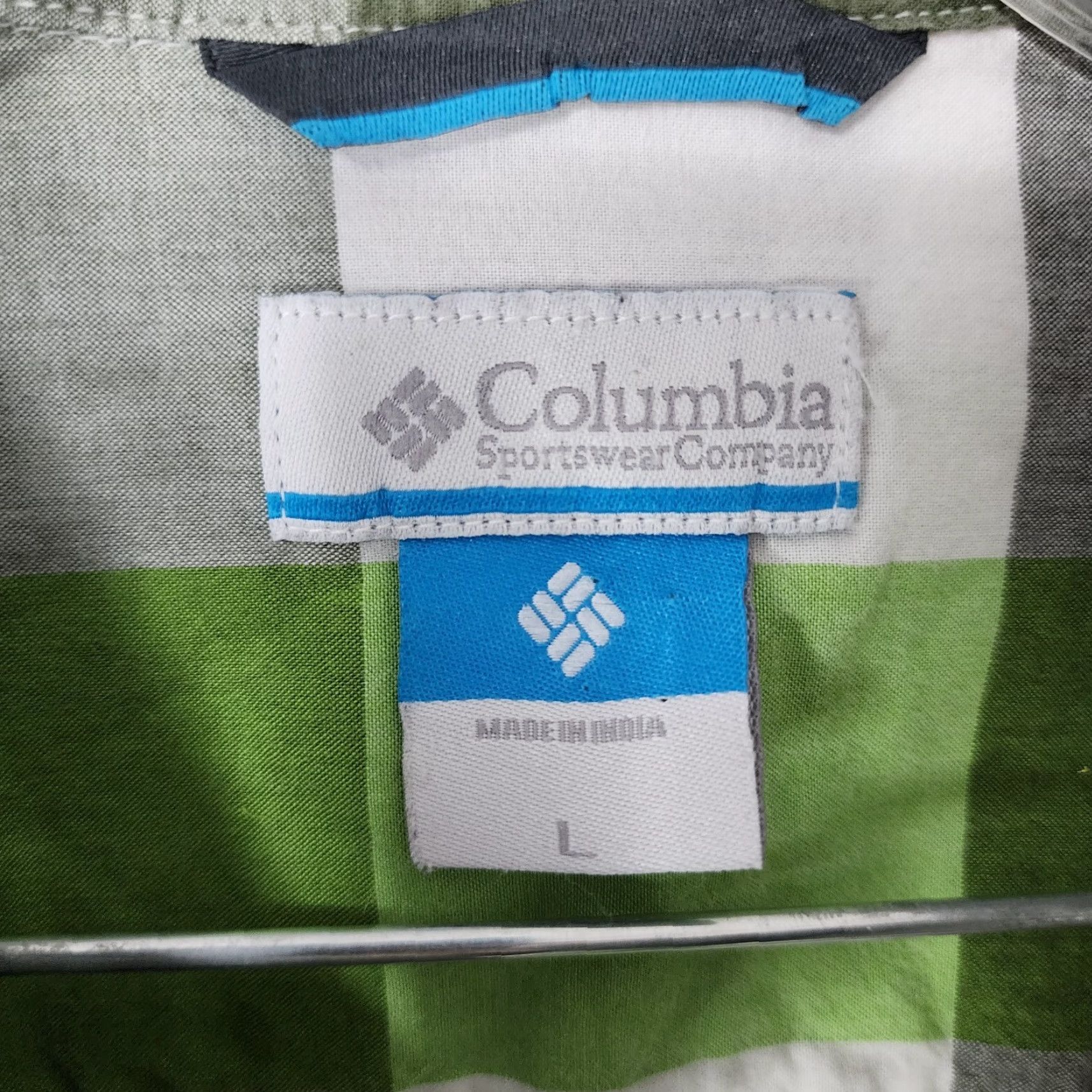 Vintage COLUMBIA Green Checkered Button-Up Shirt Adult Large Mens Short Sleeve Size US 33 - 5 Thumbnail