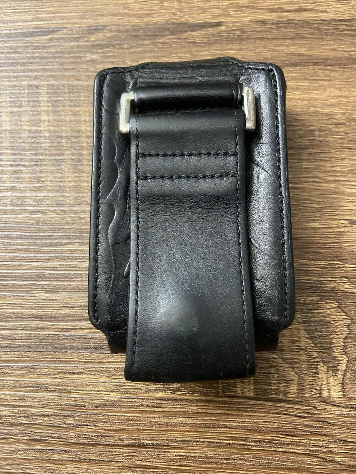 Bape Bape A Bathing Ape Black Leather Cigarette Case BeltLoop Bag Size ONE SIZE - 1 Thumbnail