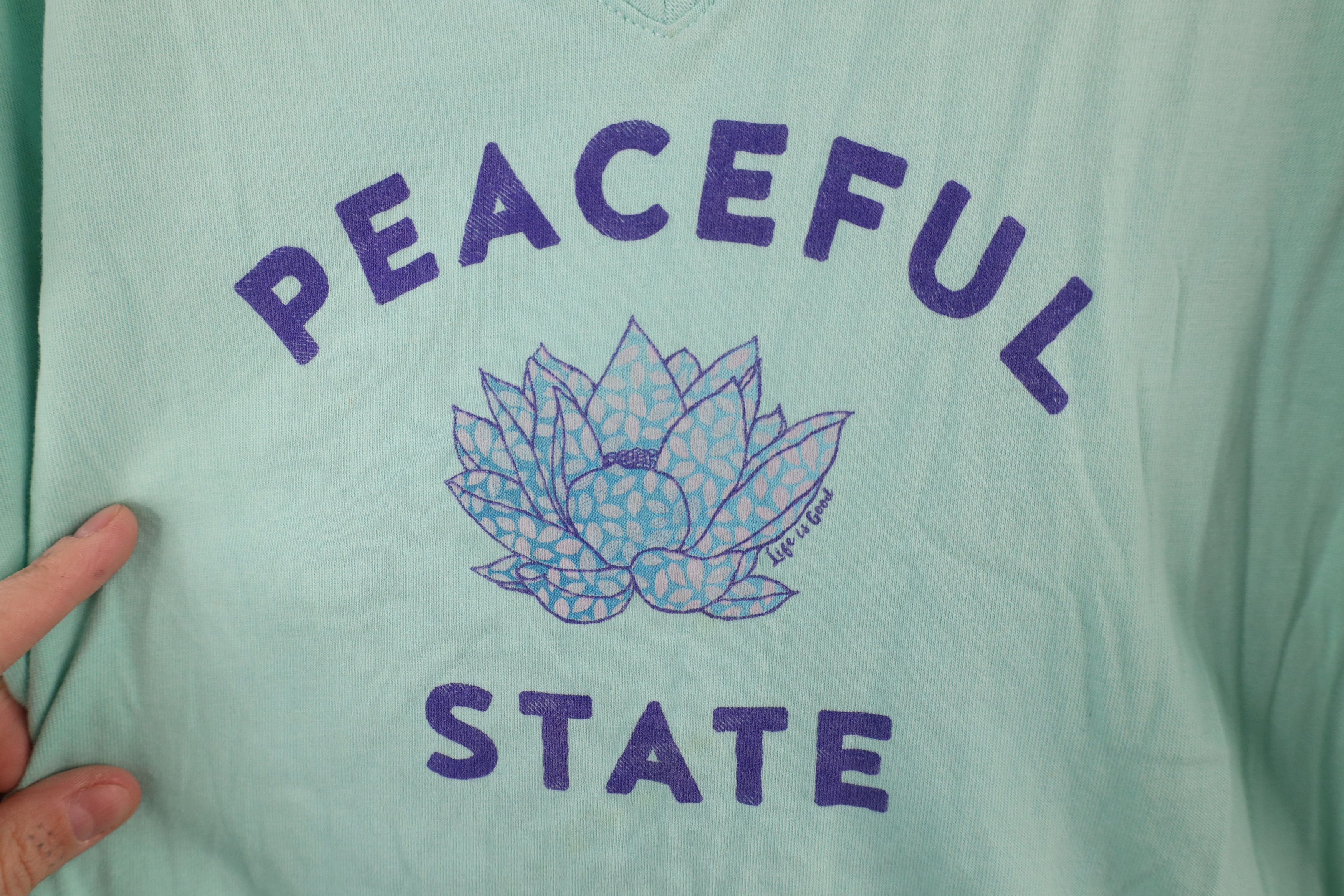 Life is Good × Vintage Life Is Good Distressed Peaceful Flower of Life T-Shirt Size M / US 6-8 / IT 42-44 - 6 Thumbnail