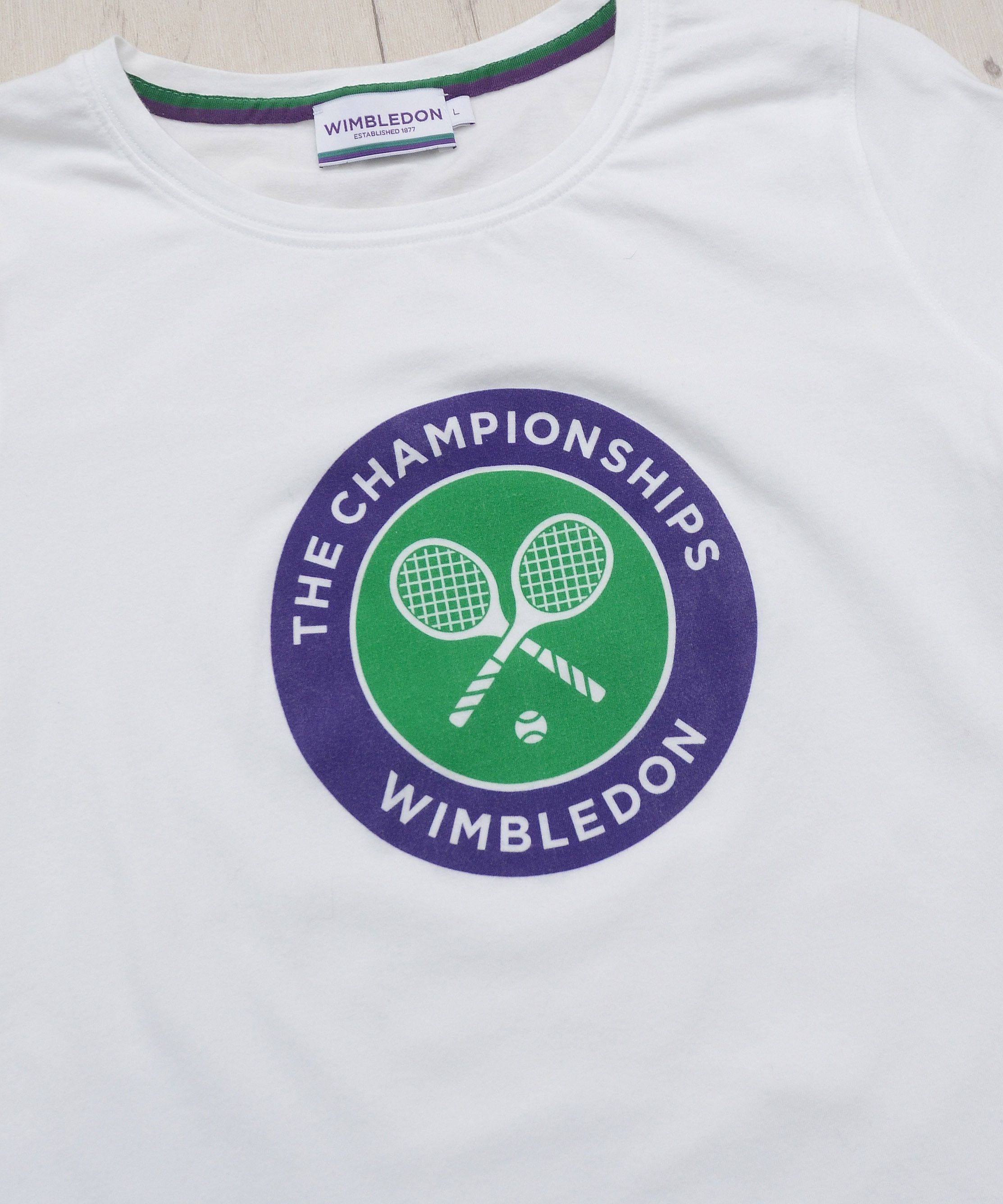 Other Wimbledon The Champions Logo T-shirt Tee White Size US M / EU 48-50 / 2 - 4 Thumbnail