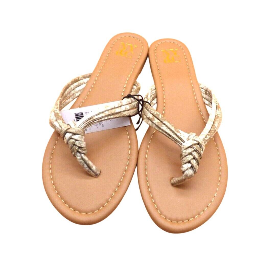 Other New York & Co Multi-Strand Snake-Embossed Faux-leather Flip Size US 7 / IT 37 - 3 Thumbnail